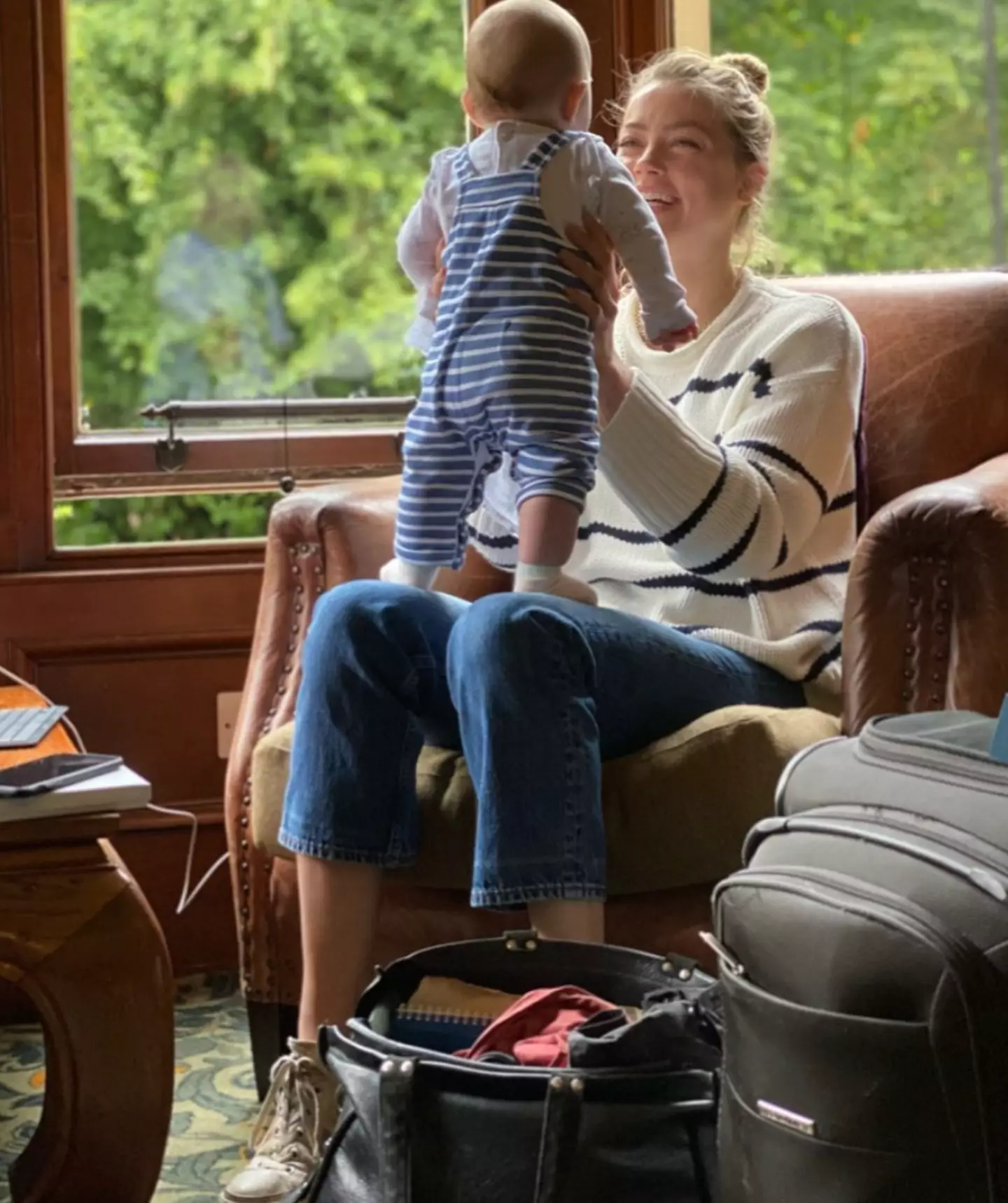 Heard, 36, introduced baby Oonagh, in July 2021.