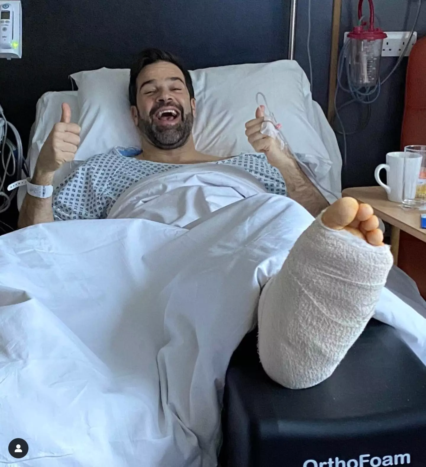 BBC Morning Live fans have been questioning what has happened to Gethin Jones after the presenter came onto the show with crutches and wearing a boot (Instagram Gethin Jones).