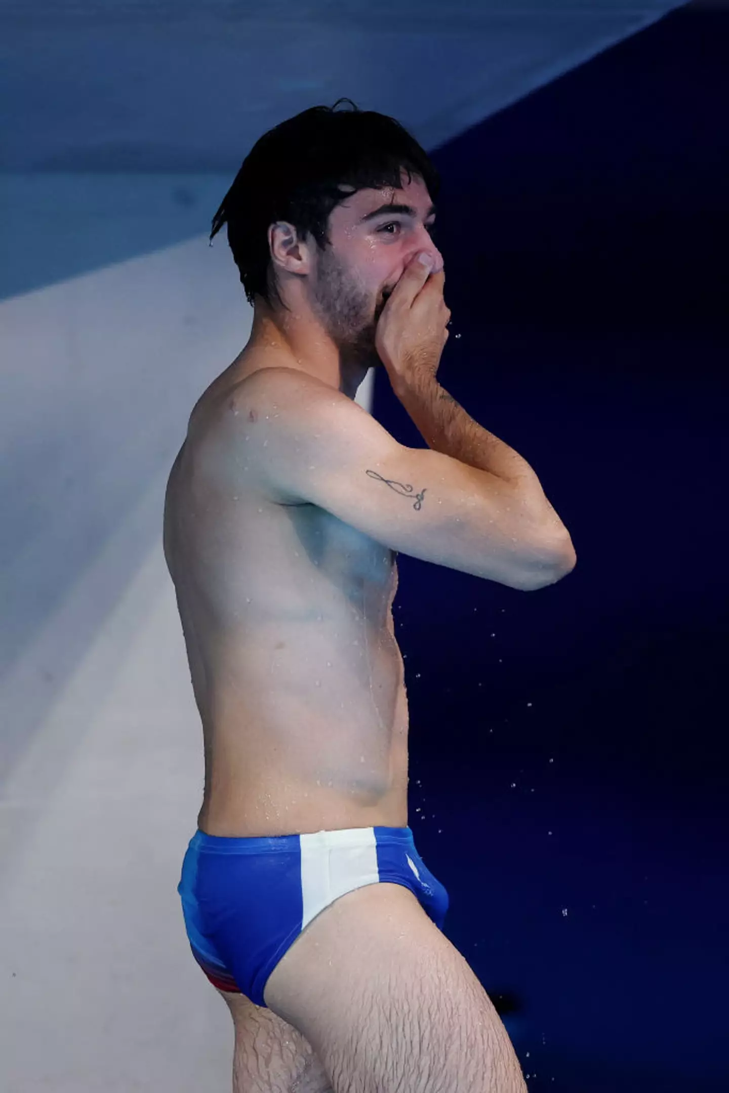 The 22-year-old diver came fifth in the men's synchronised 3m springboard final. (Maddie Meyer / Staff / Getty Images)