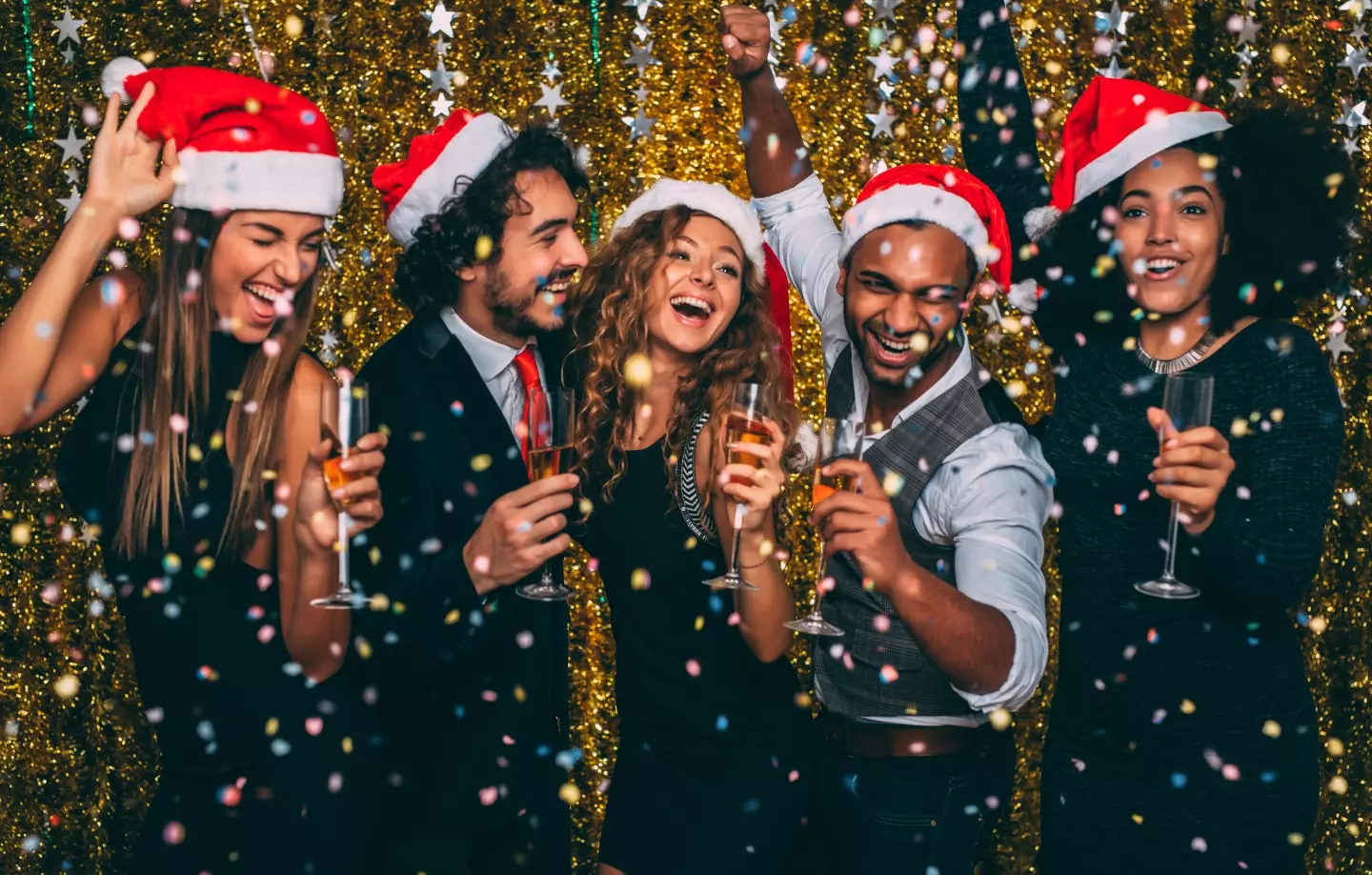 There's all sorts of blurred lines at the work's Christmas party. (Getty Stock Images)