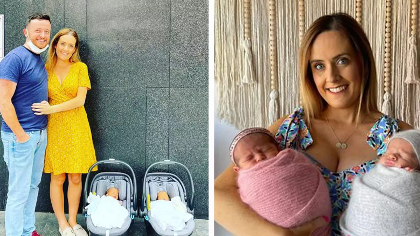 Couple who suffered three miscarriages and spent £82k on IVF welcome twins