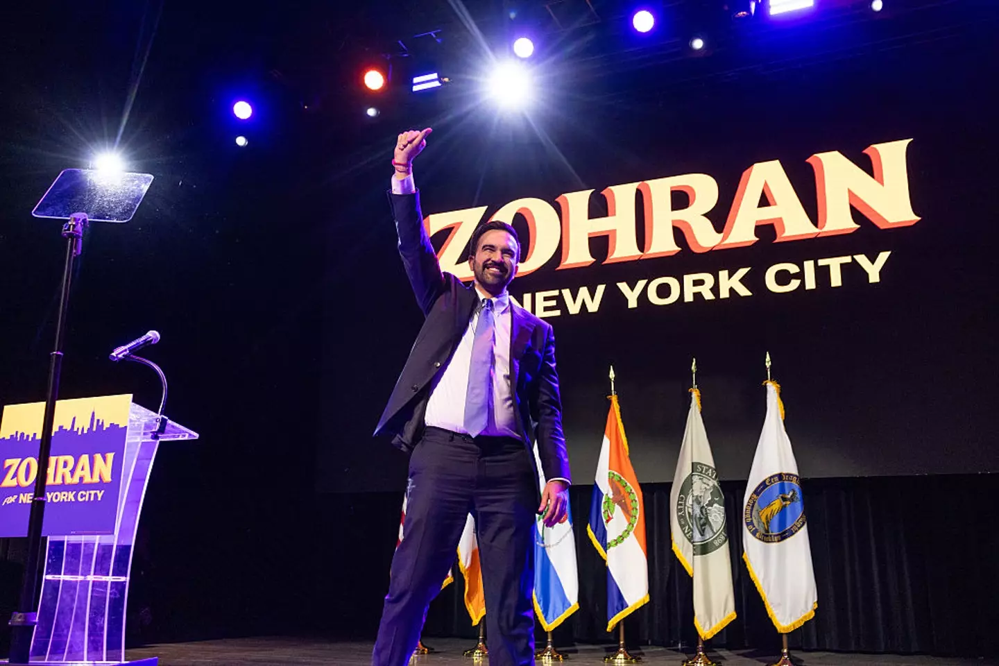 Zohran Mamdani was elected the mayor of New York City on Tuesday (Andrew Lichtenstein / Contributor / Getty Images)
