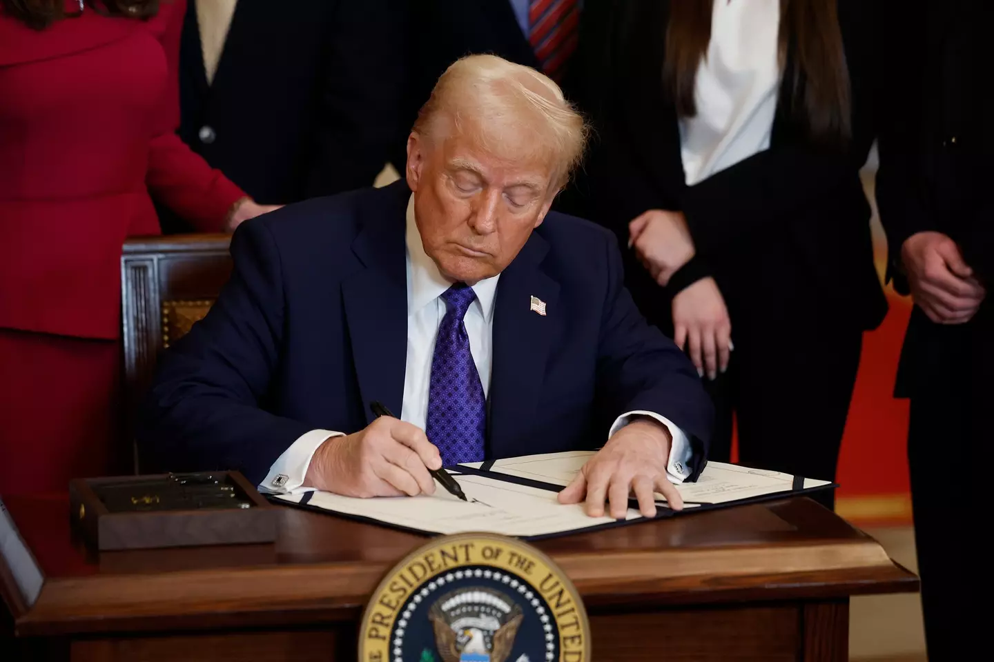 The cards are supposedly aimed at regulating immigration and boosting the US economy (Chip Somodevilla/Getty Images)