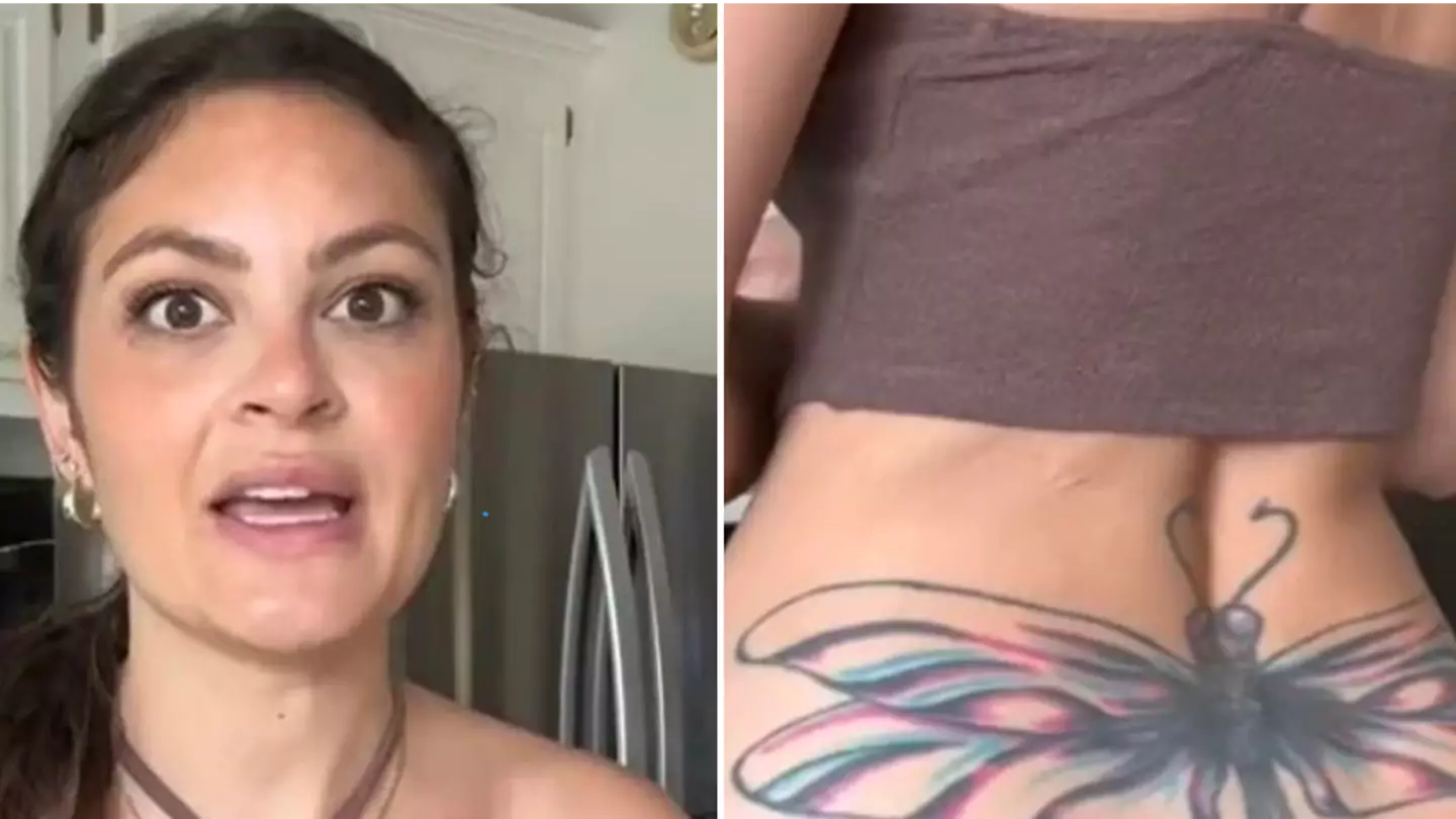 Woman left cringing after dragonfly tattoo goes horribly wrong