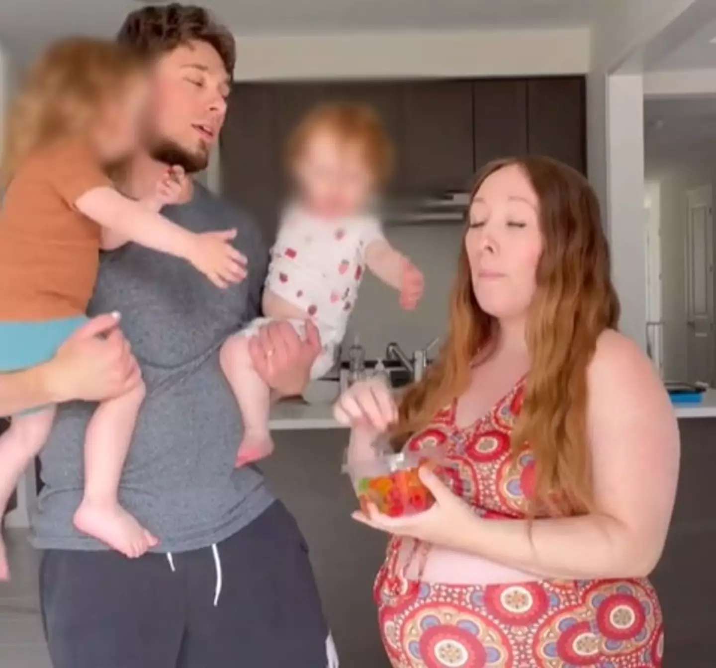 The family have a third child on the way but are aiming for somewhere between eight and 10.