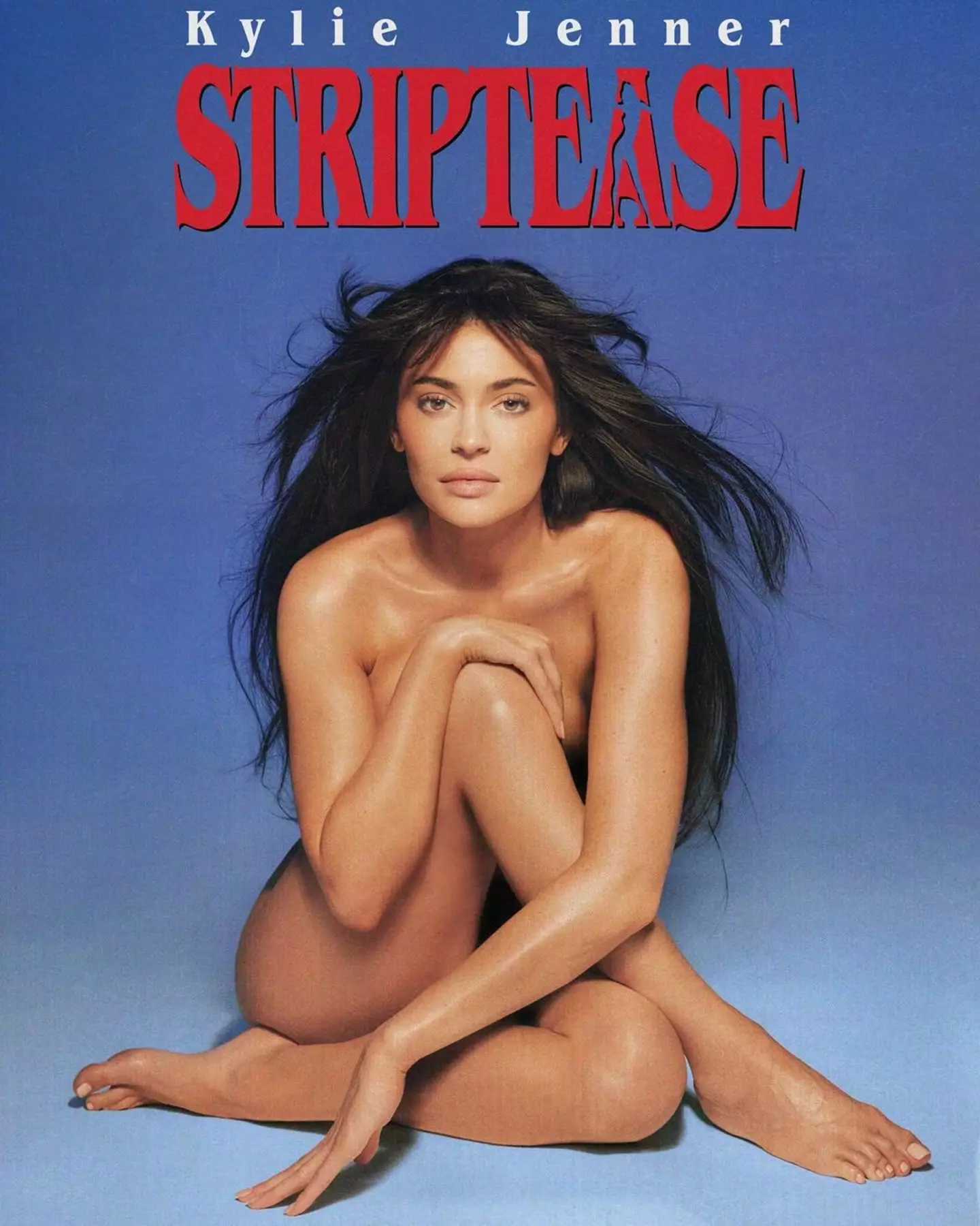 Kylie's Demi Moore-inspired outfit - or lack thereof (Instagram/@kyliejenner)