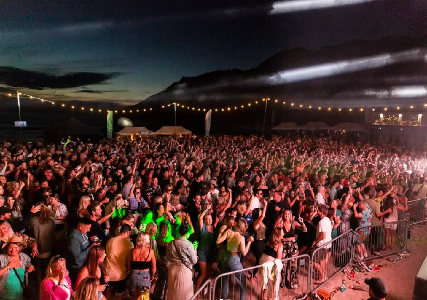 The beach also hosts Ibiza-esque music events too.
