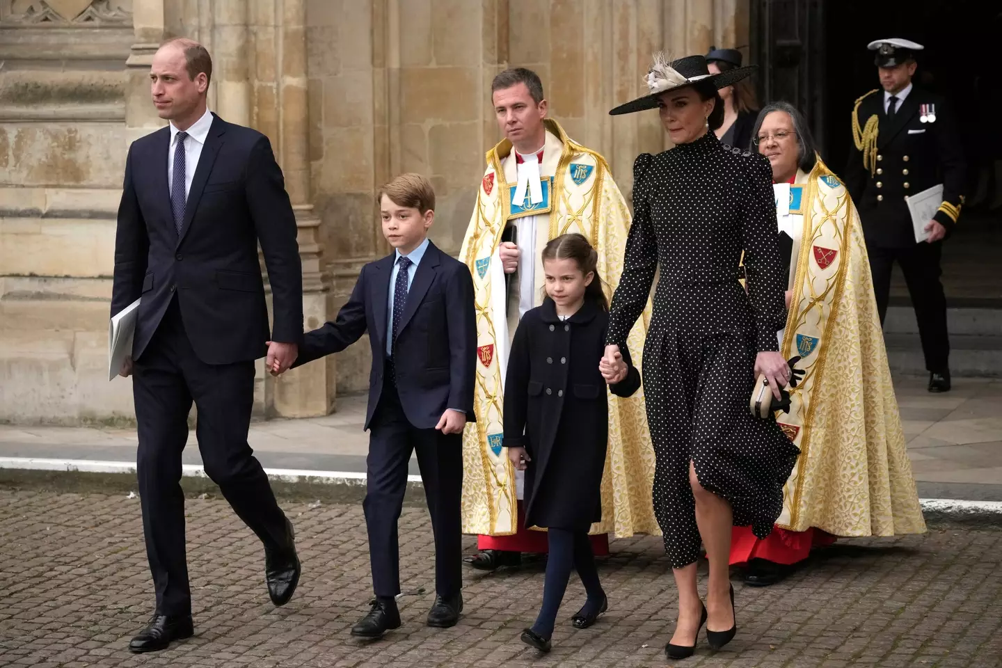 This was George and Charlotte's first major royal event. (