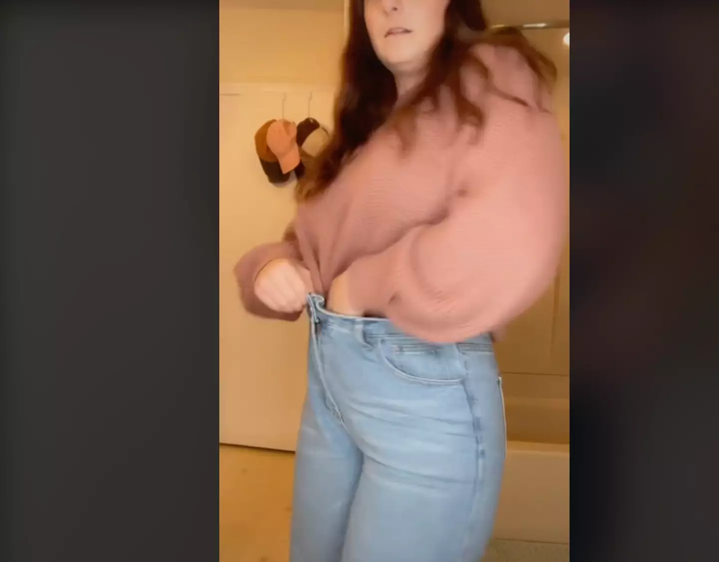 The hack made the jeans feel two sizes bigger.