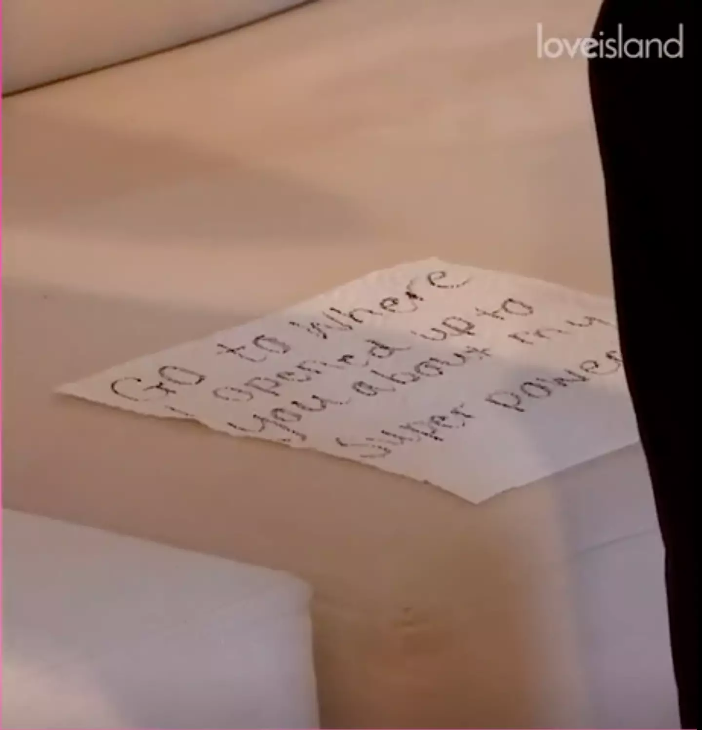 Tasha has written notes for Andrew.