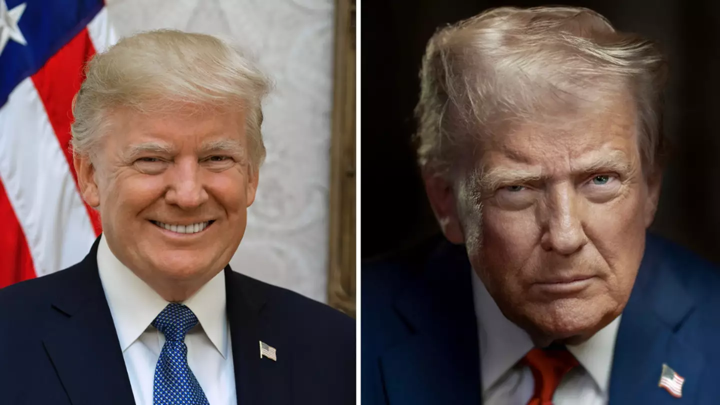 Donald Trump’s new portrait has been released and people have spotted eerie detail