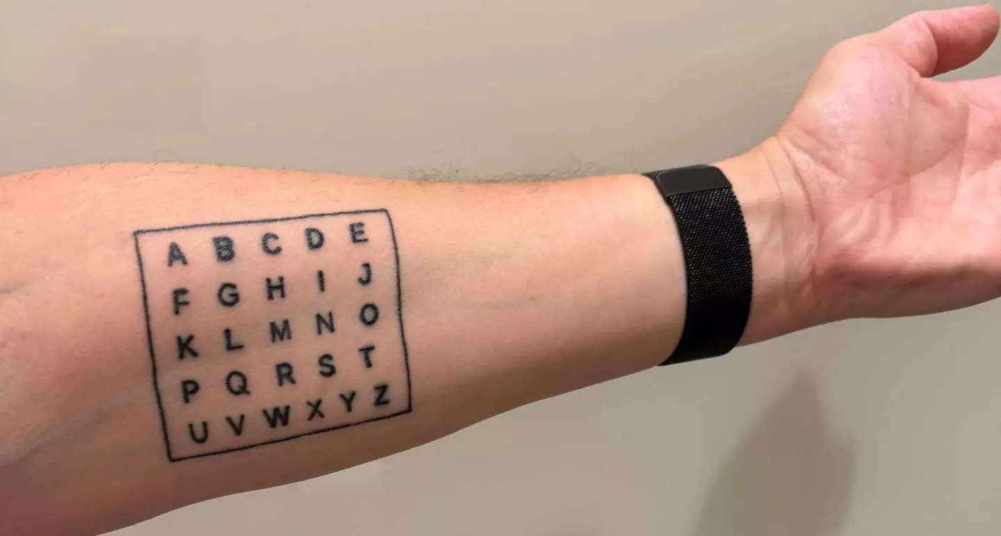 Dan's tattoo allows Joshie to communicate more freely (SWNS)