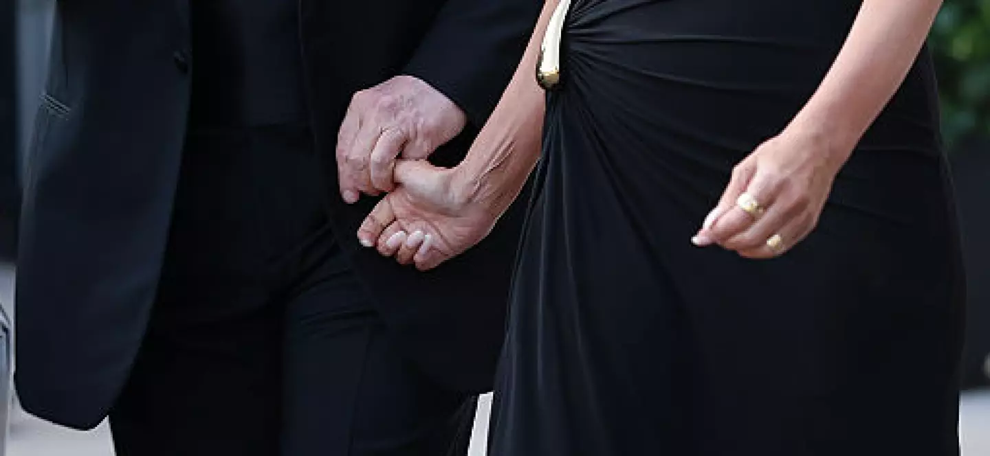Some people online speculated over whether the thumb snap was 'doctored' or 'AI edited' (Win McNamee/Getty Images)