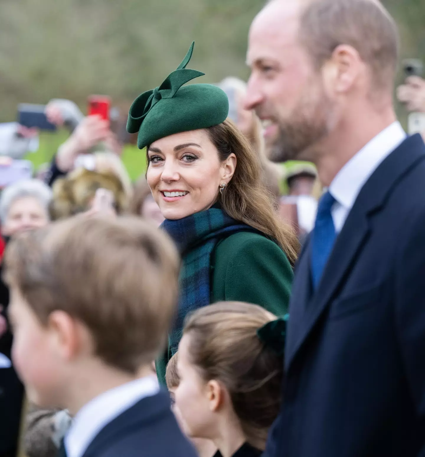 Kate attended the Christmas Day service with her family (Samir Hussein/WireImage)