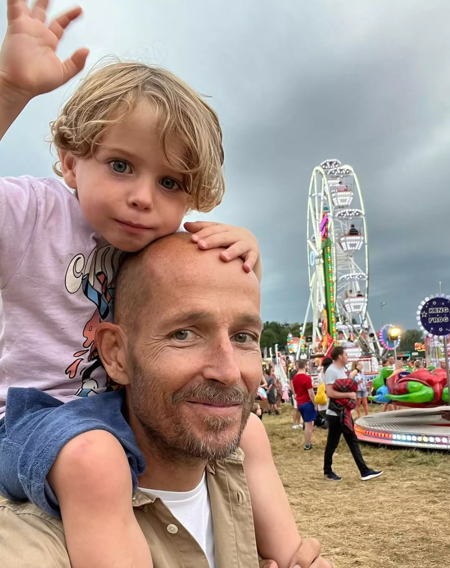 He went to watch monster trucks with his kids after feeling unwell for a while.