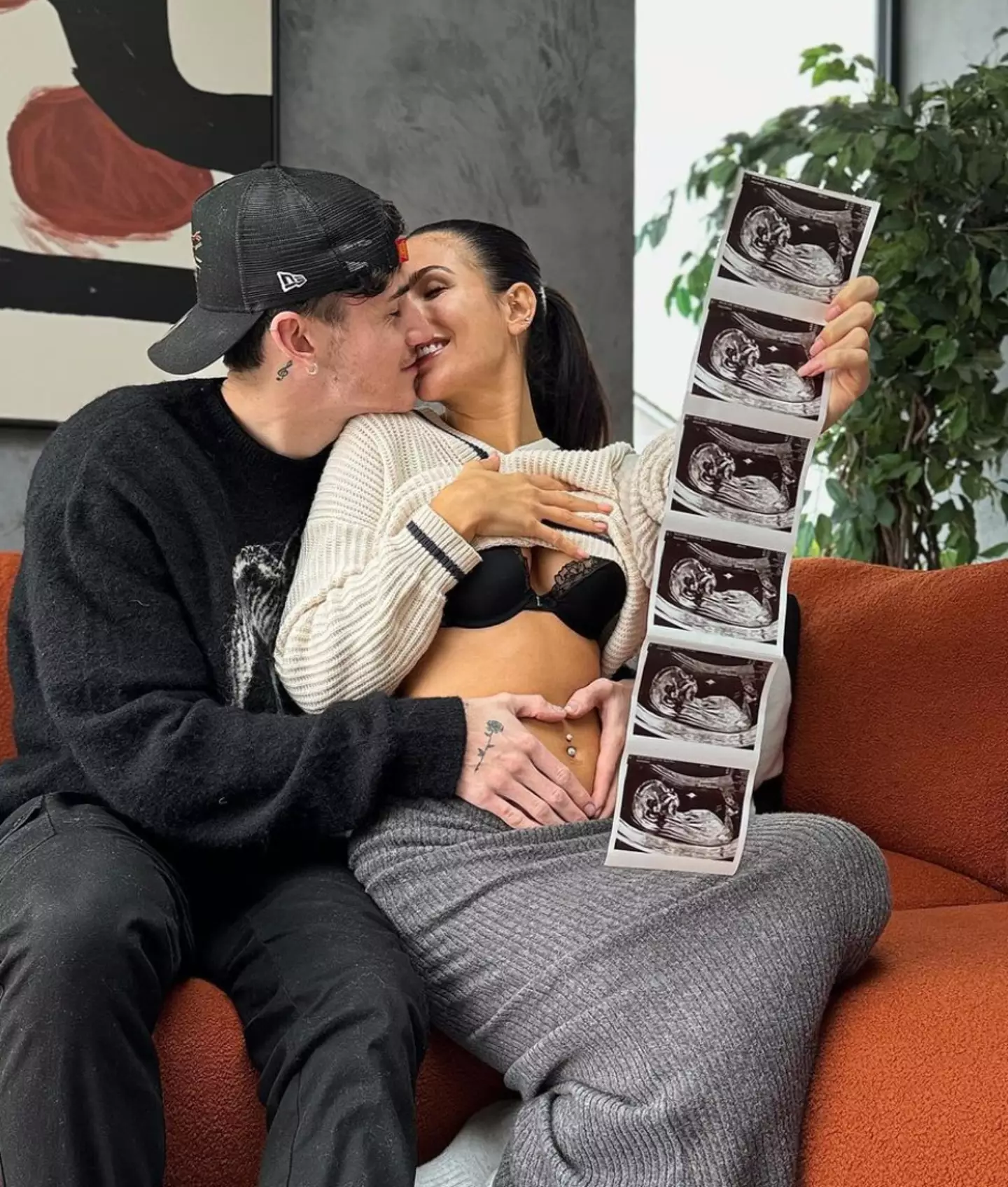 The couple announced their pregnancy earlier this week.