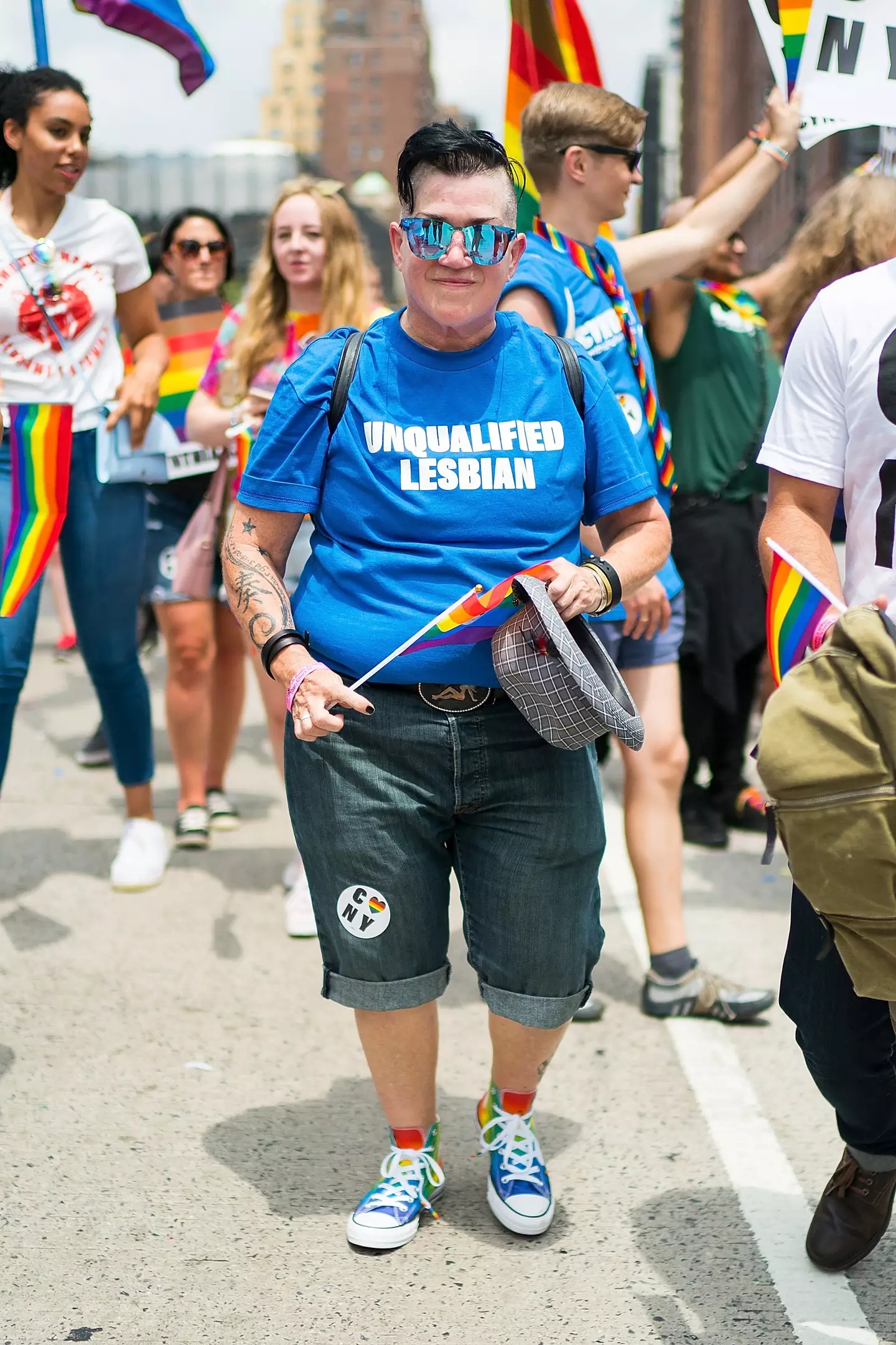 Lea DeLaria last year told the story of how she was arrested for ‘open and notorious homosexuality’ (Gotham / Contributor / via Getty)