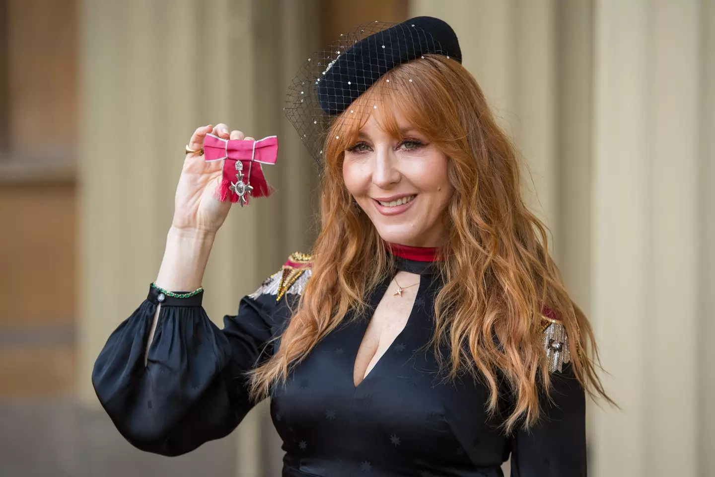 Charlotte Tilbury with her MBE medal.