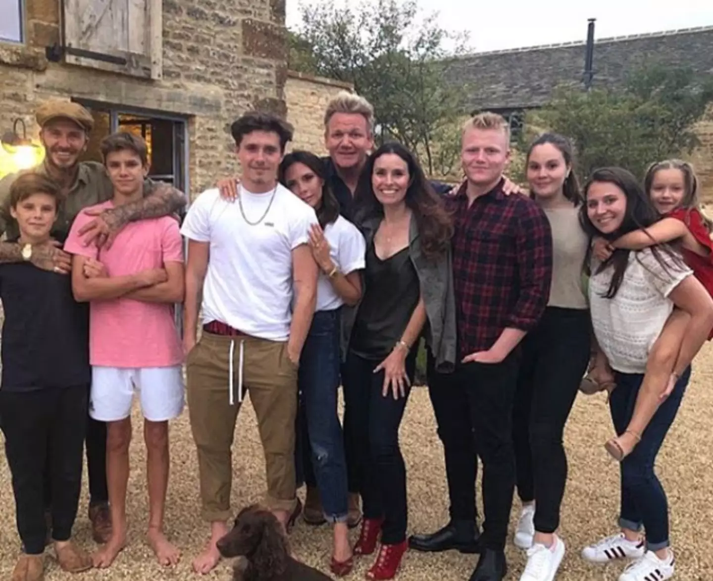 The Ramsays and Beckhams have been friendly for years (Instagram/@tanaramsay)