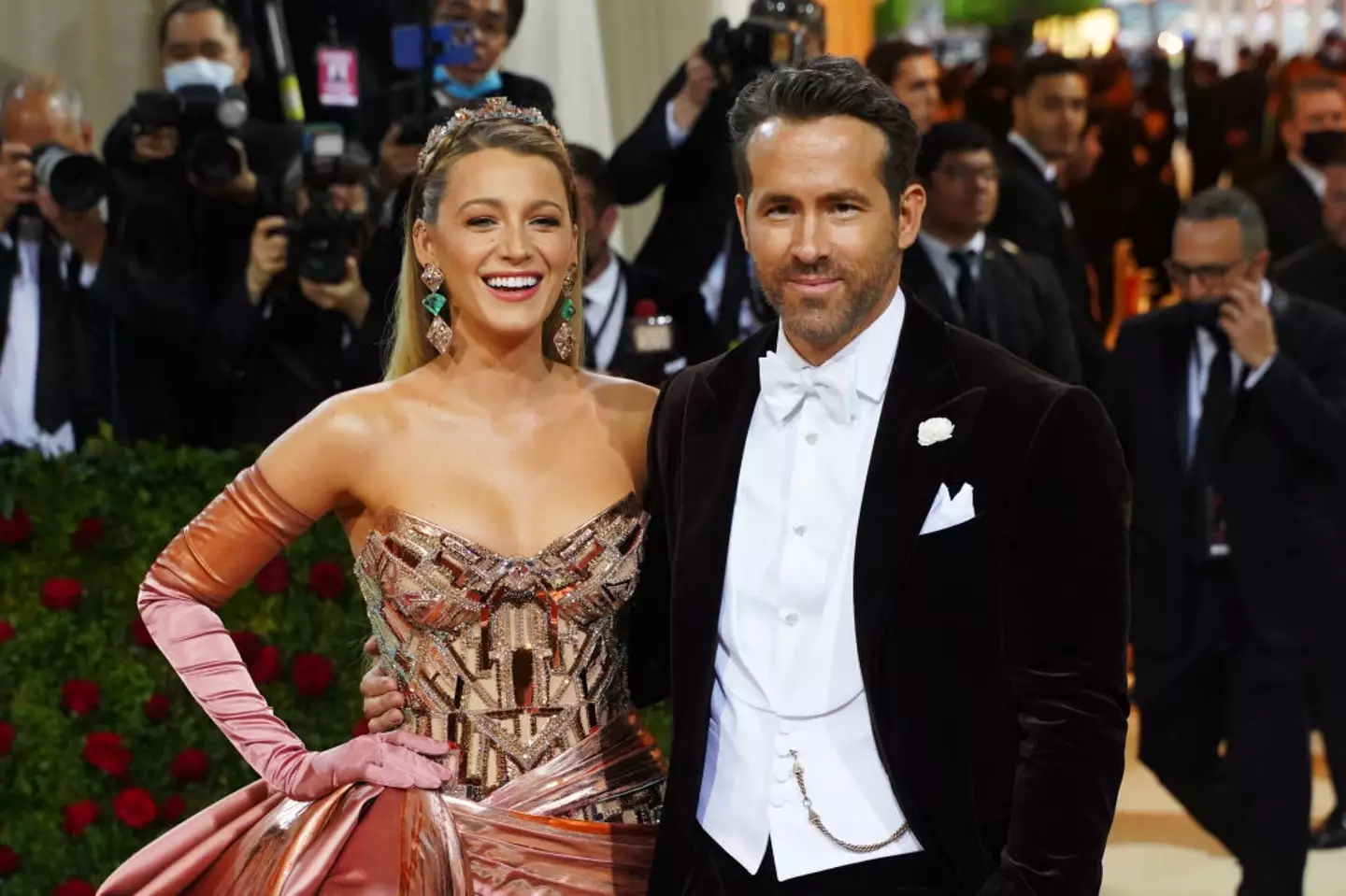 Ryan shared his thoughts on seeing Blake kiss other actors (Sean Zanni/Patrick McMullan via Getty Images)