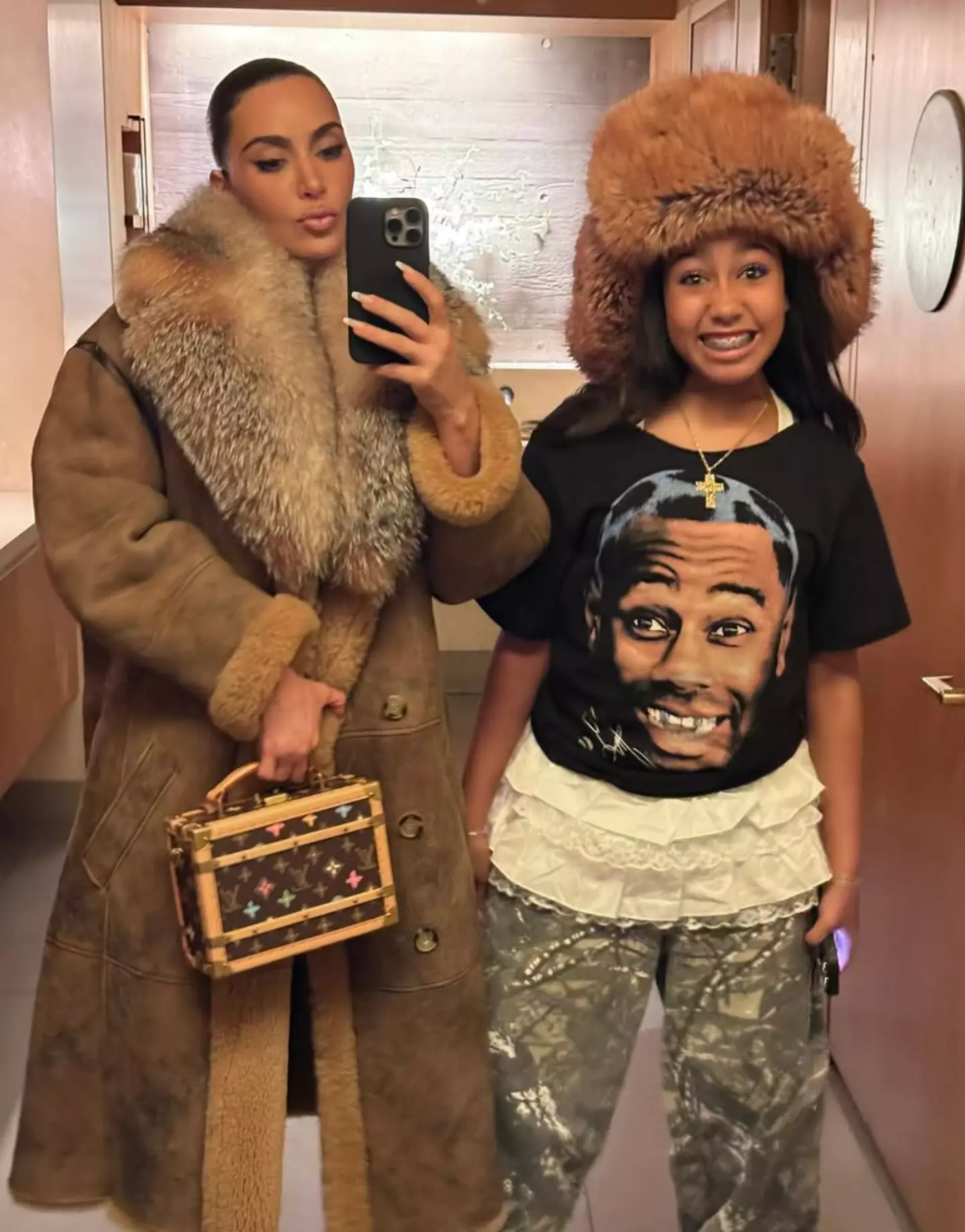 Kim Kardashian with their daughter North (Instagram/@kimkardashian)