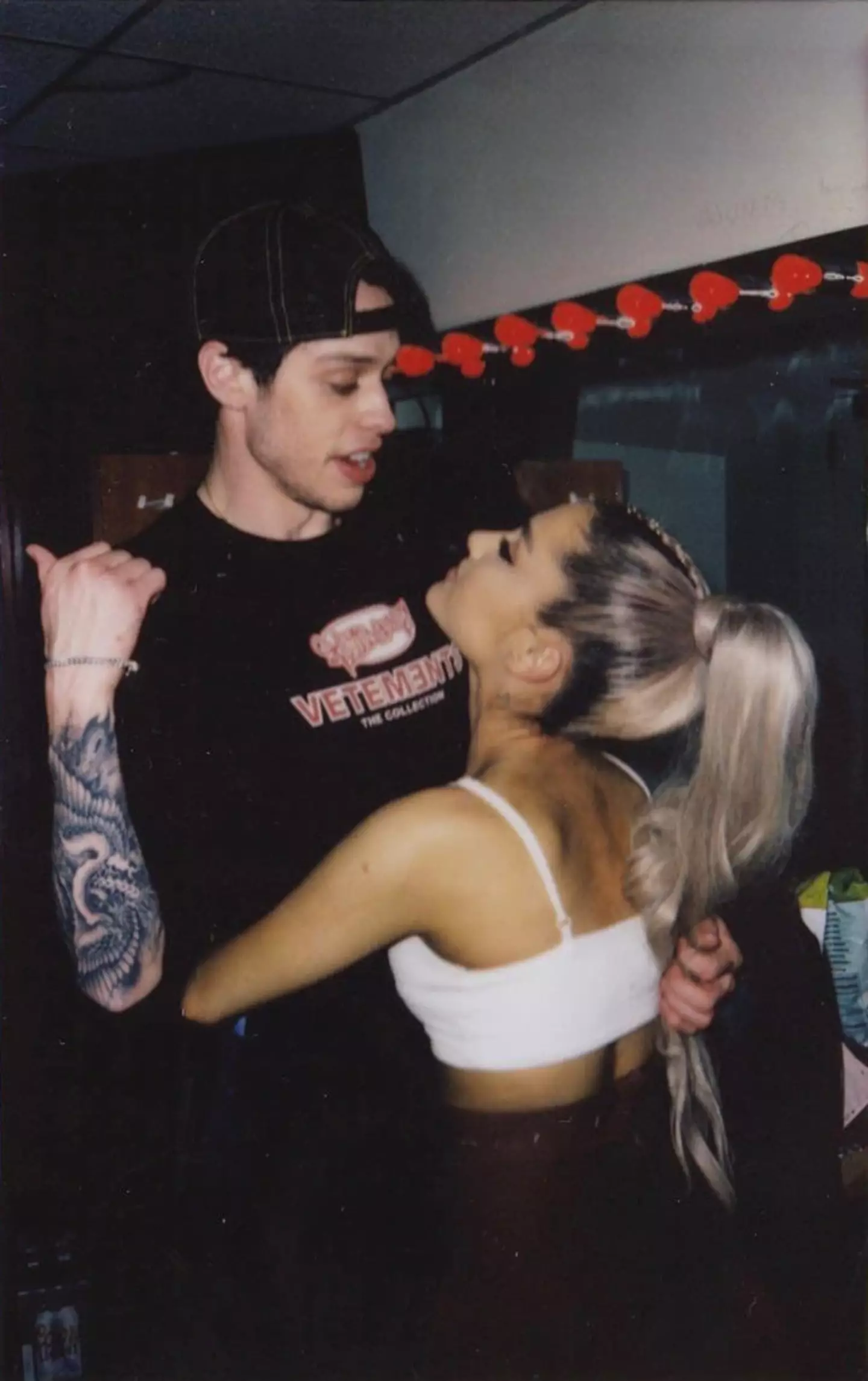 Pete Davidson and Ariana Grande used to date.