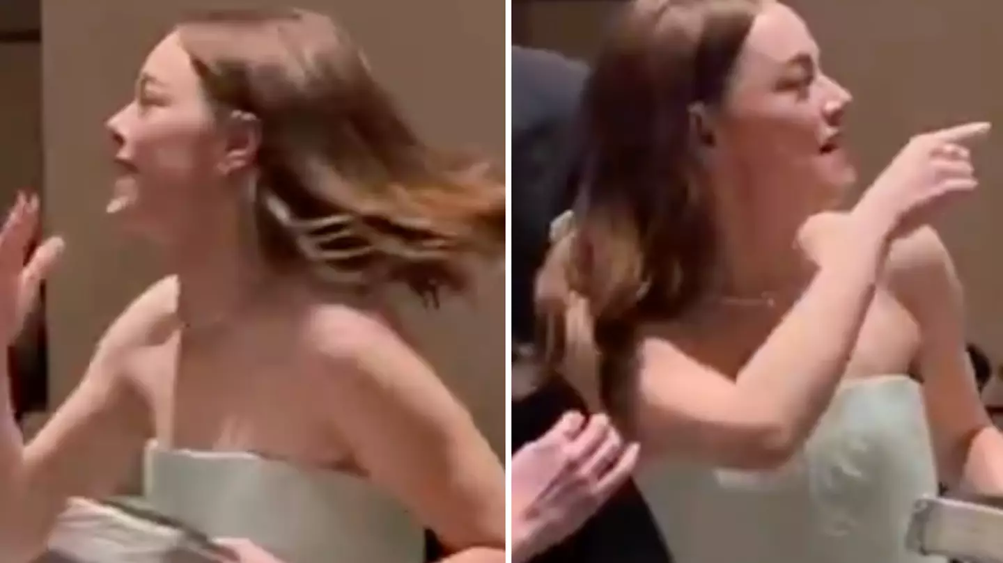 Oscars fans have hilarious reaction to Emma Stone backstage before accepting Best Actress award