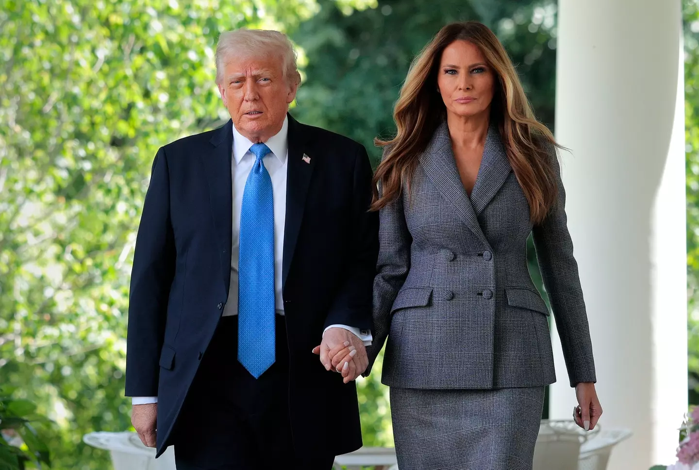 Melania has revealed her voice will be replaced with AI for a new project (Chip Somodevilla/Getty Images)