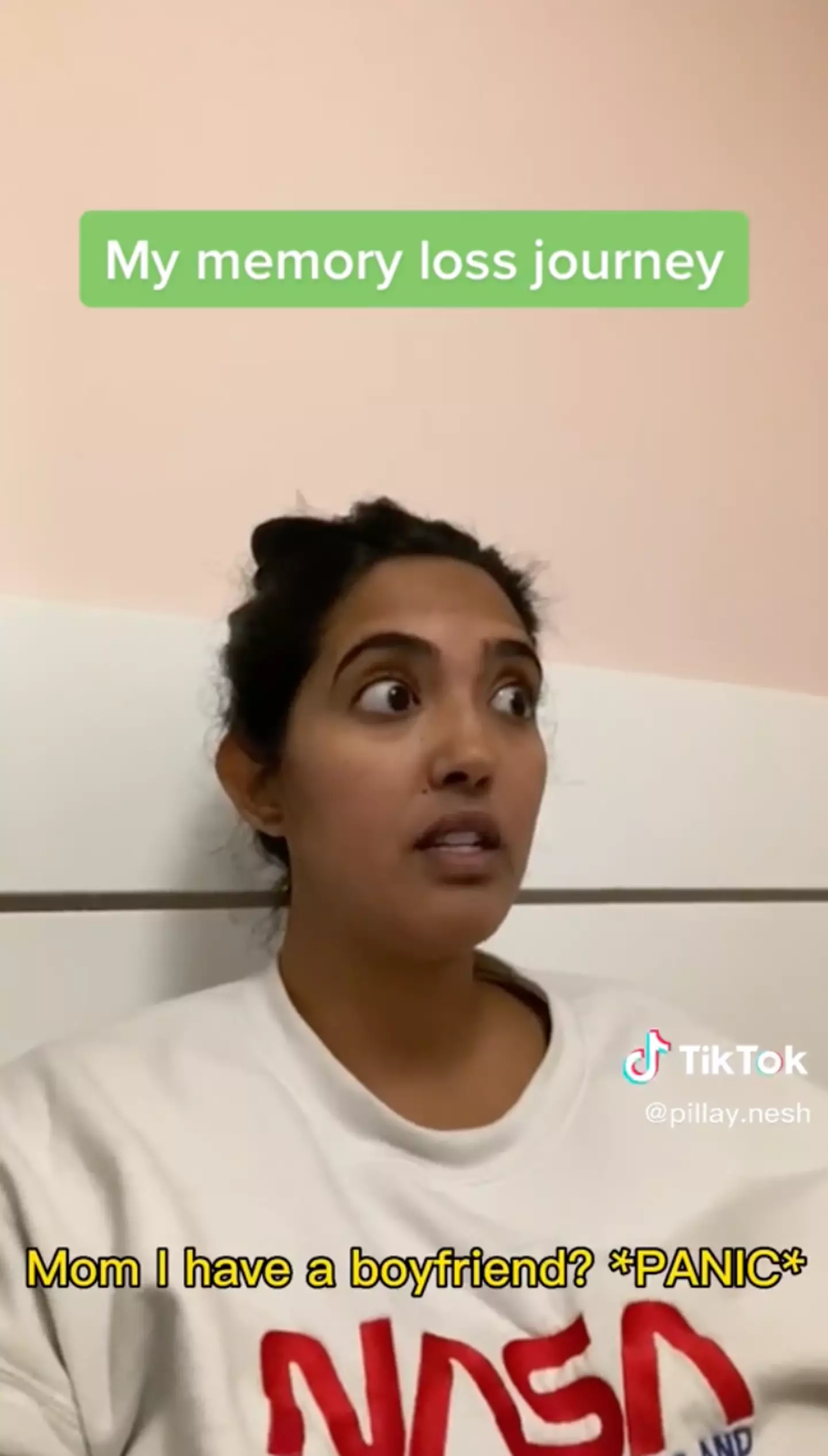 She completely forgot she had a partner.