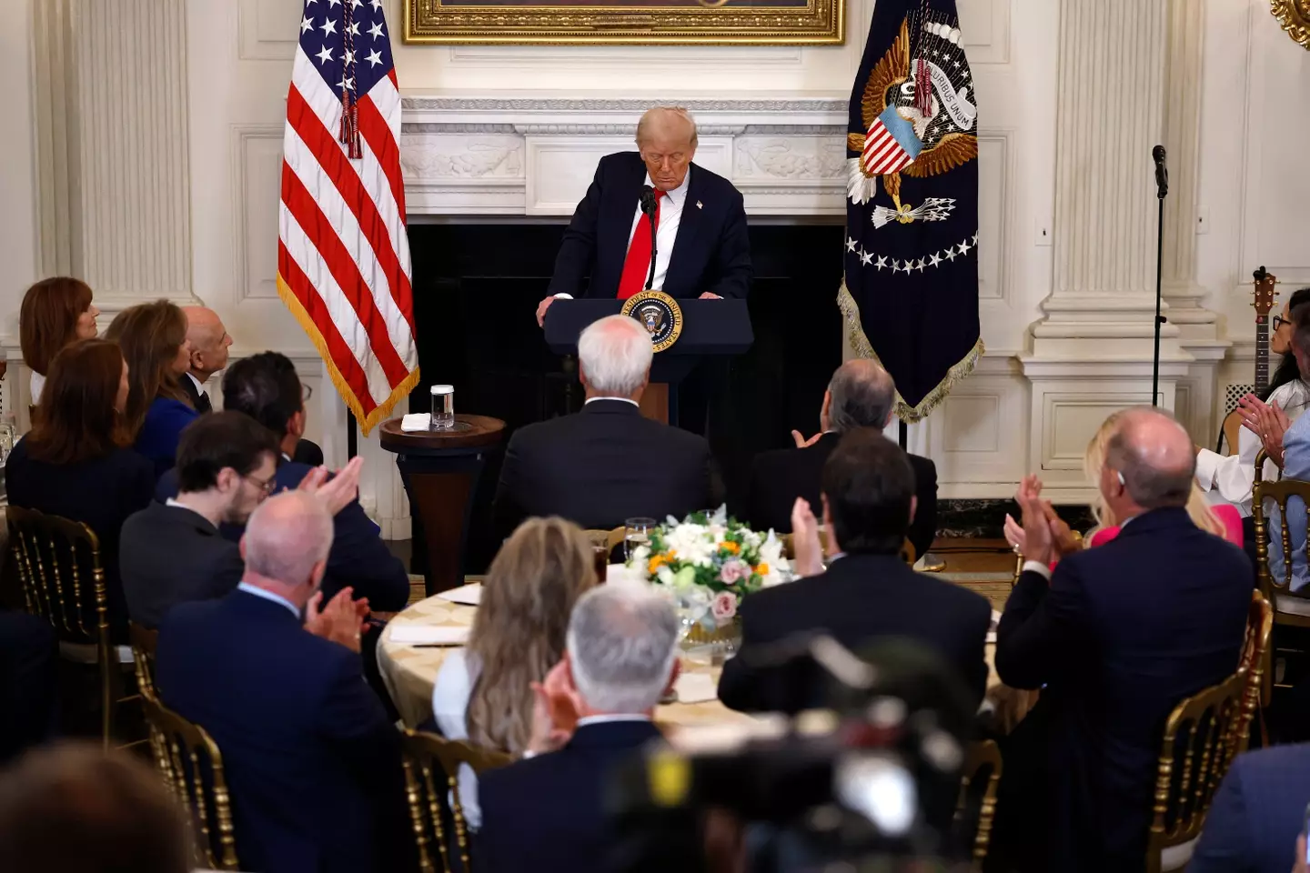 Trump met with several business leaders (Kevin Dietsch/Getty Images)
