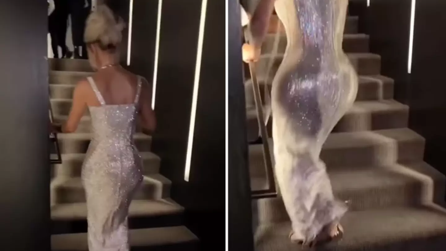 Hilarious video shows reality of Kim Kardashian’s D&G dress