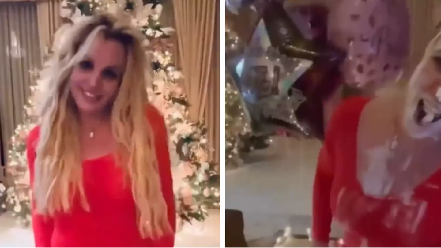 Fans concerned after Britney Spears shares 'creepy' video covering herself in cake