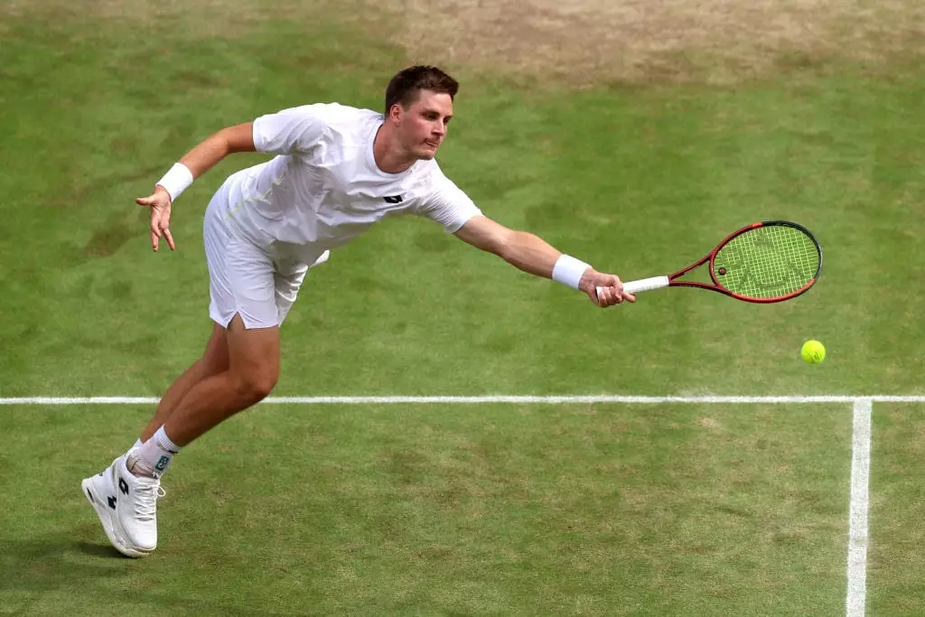 The 29-year-old Essex native at Wimbledon last year (Sean M. Haffey / Staff / Getty Images)