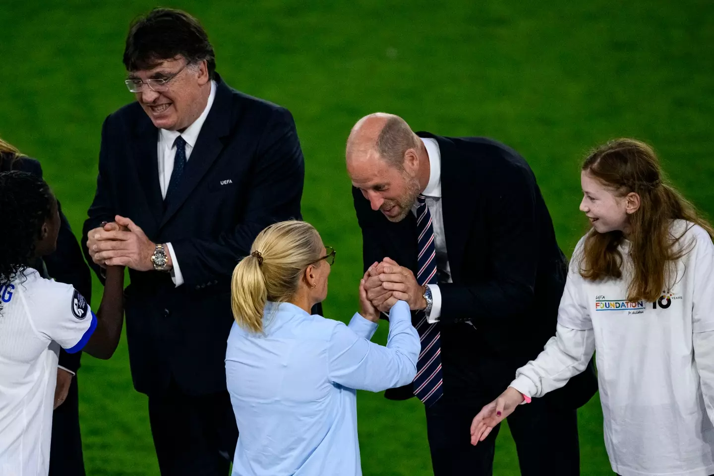 The child went viral following last night's display at the Women's 2025 Euro final, which saw the Lionesses once again take the victory (Marcio Machado/Eurasia Sport Images/Getty Images)