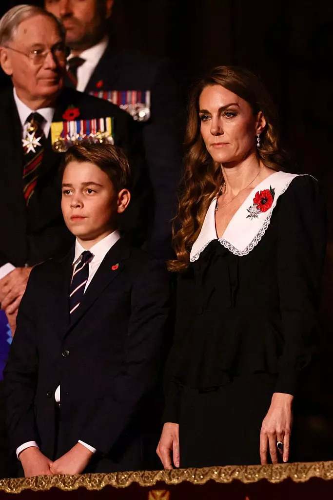 Kate Middleton joined several royal family members for the Royal British Legion Festival of Remembrance on Saturday (JACK TAYLOR / Contributor / Getty Images)