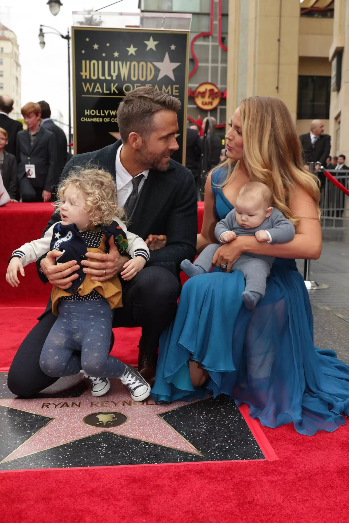 Ryahnn Reynolds and Blake Lively with James and Ines back in 2016 (	Eric Charbonneau / Contributor via Getty)
