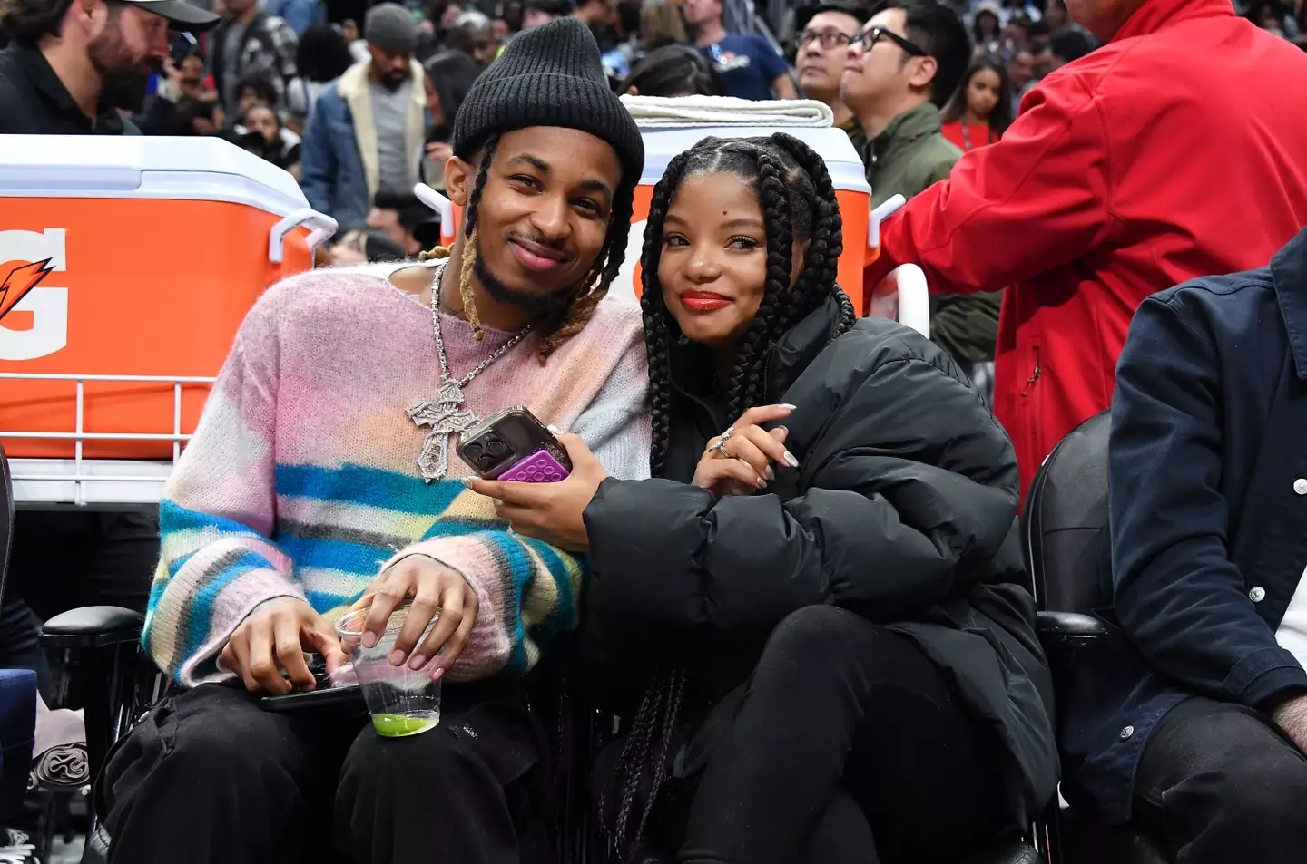 Halle Bailey and her rapper beau DDG are now parents.