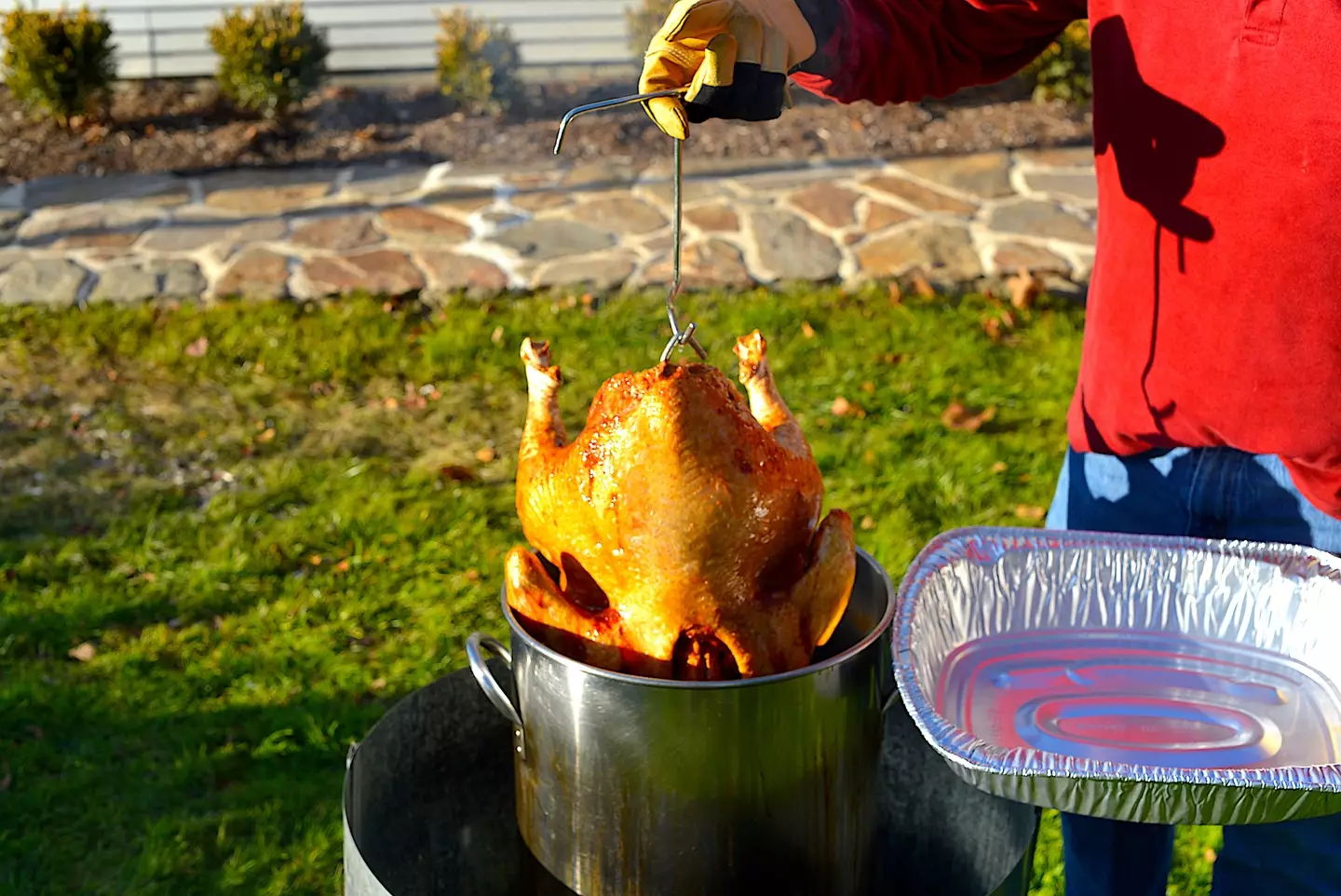 Many people choose to deep fry their turkey (Getty Stock Image)