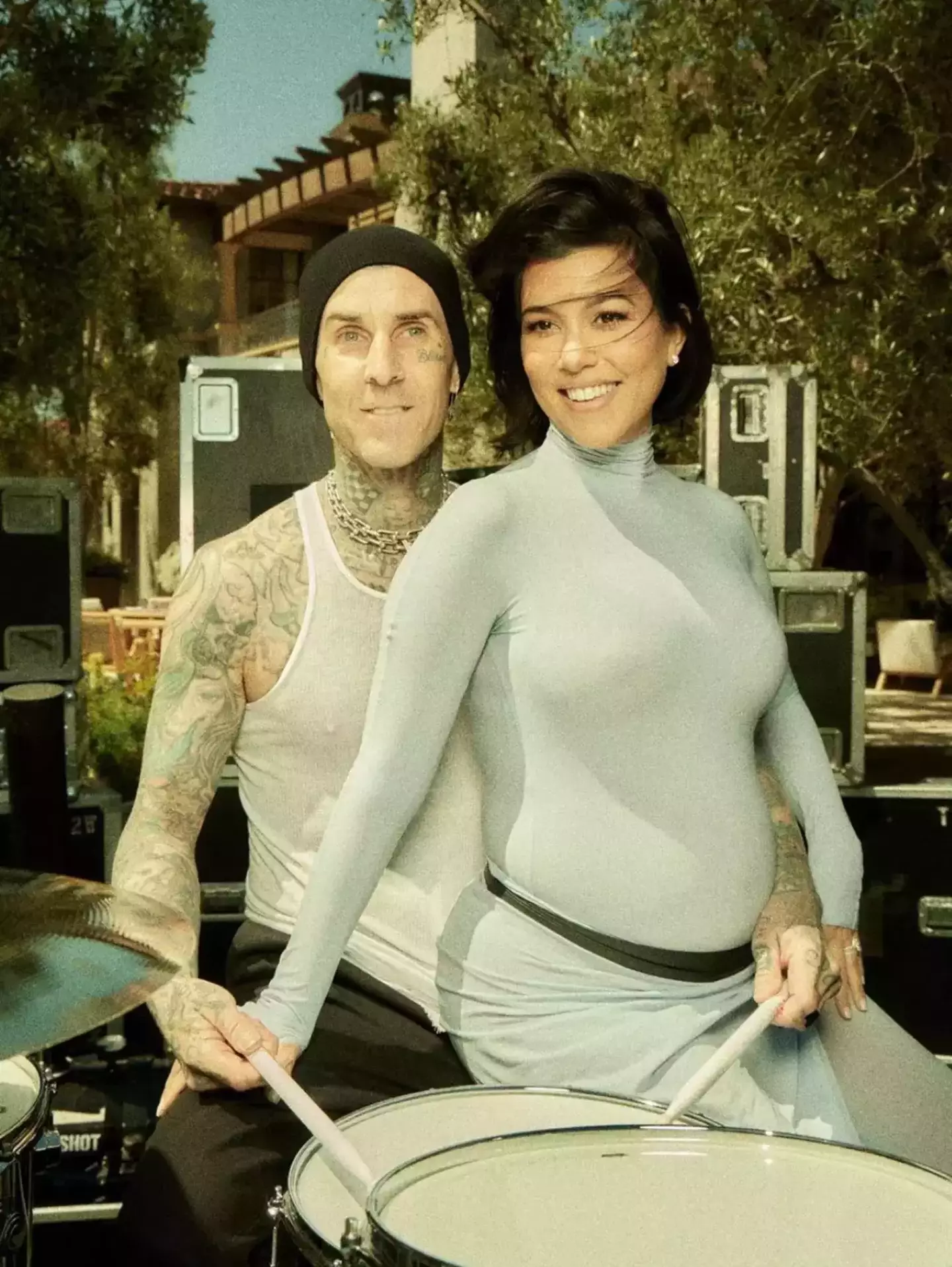 Kourtney Kardashian is expecting a baby boy with husband Travis Barker.