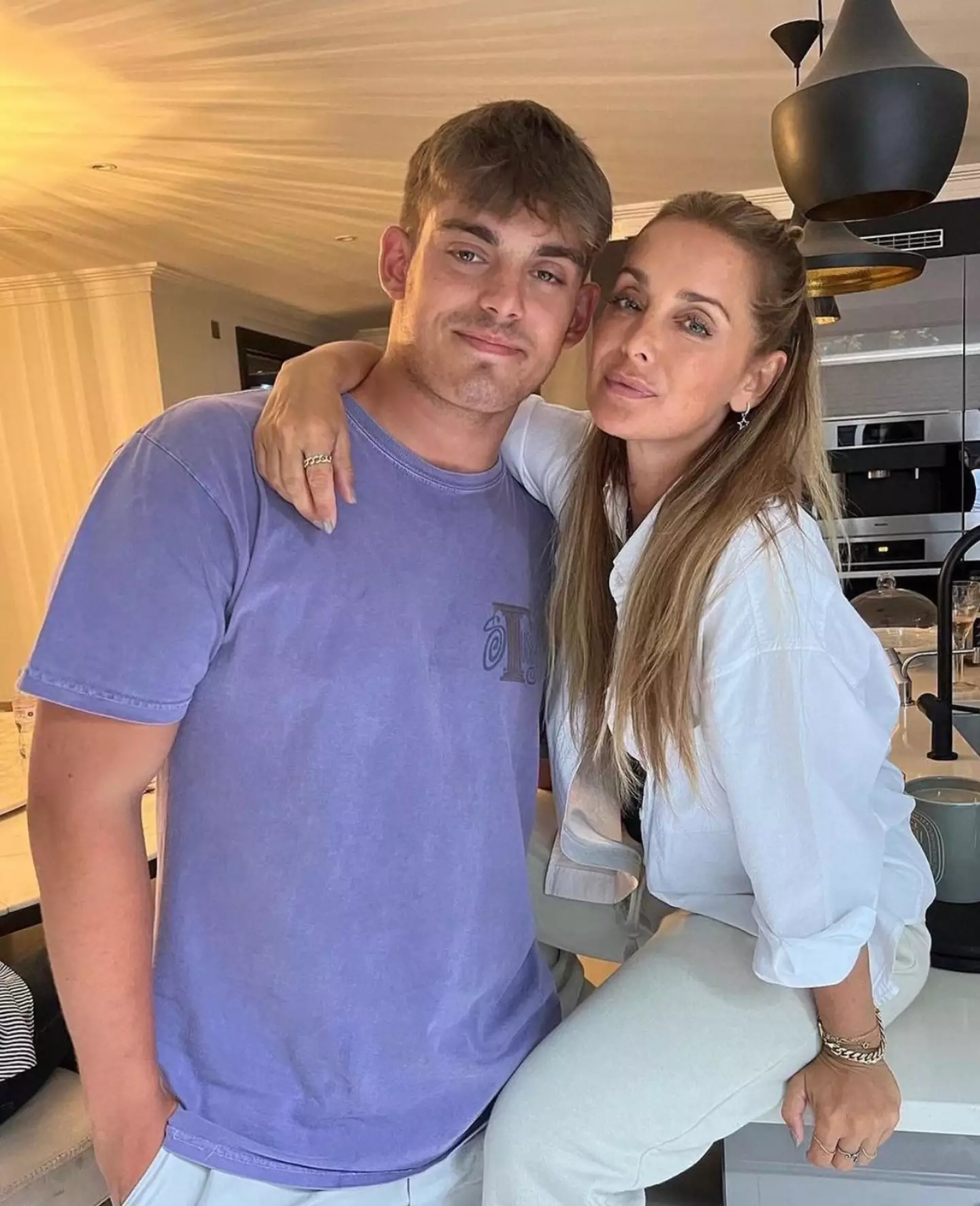 Louise and her eldest son Charley.