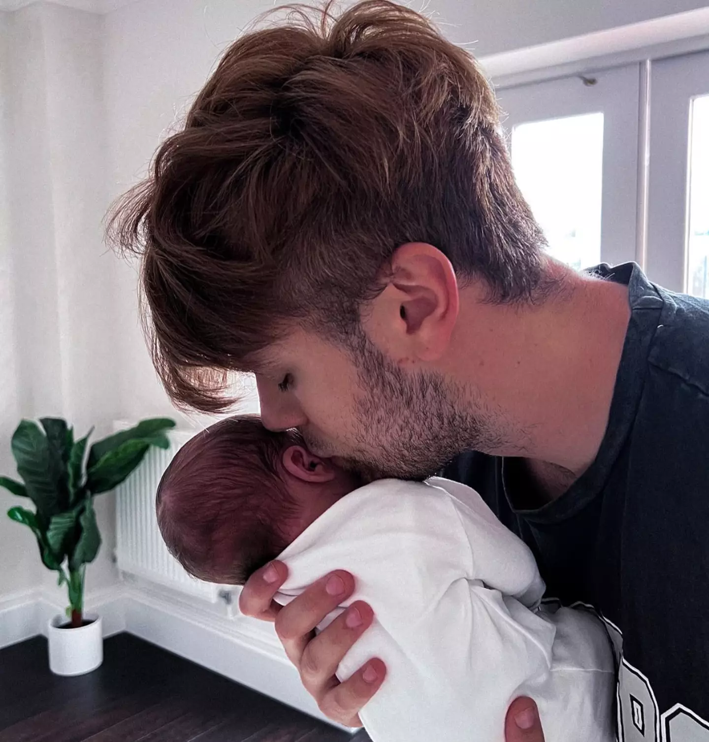 Casey shared the unusual name on Instagram.