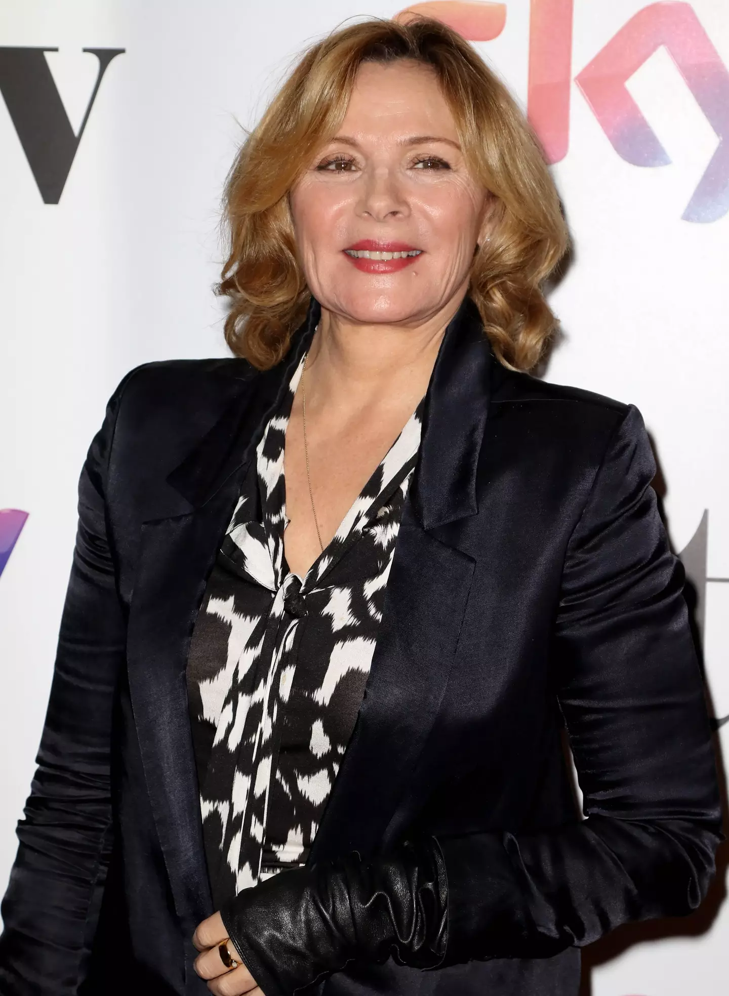 Kim Cattrall gave her speech at the award ceremony.