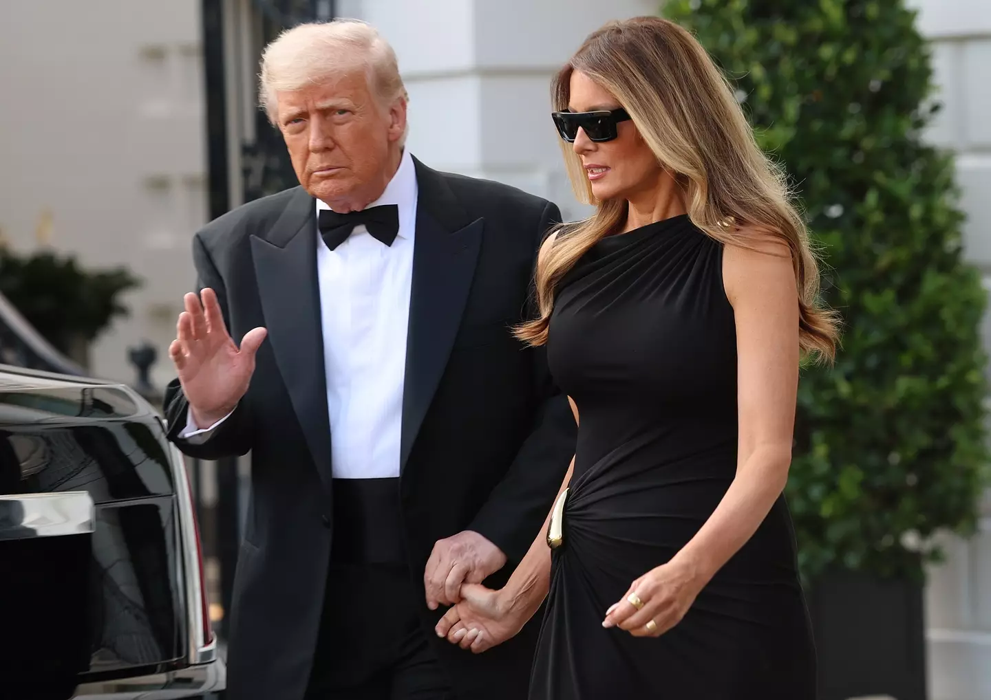 Melania is often seen in giant sunglasses (Win McNamee/Getty Images)