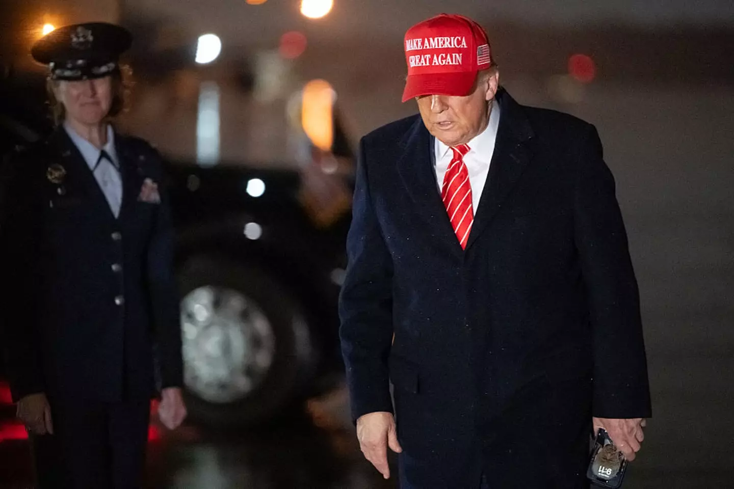 Social media users have been left baffled by the choice (SAUL LOEB / AFP via Getty Images)