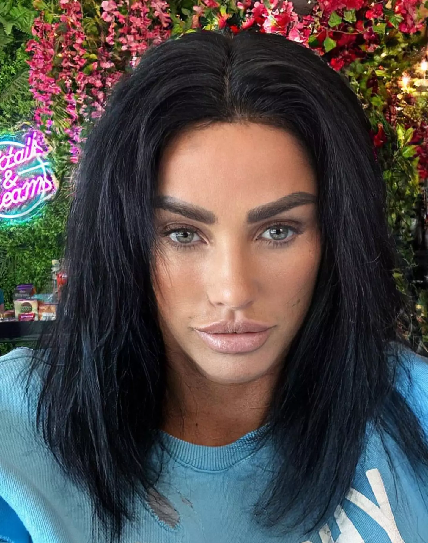 Katie Price revealed she'd split up with Carl Woods via Instagram.