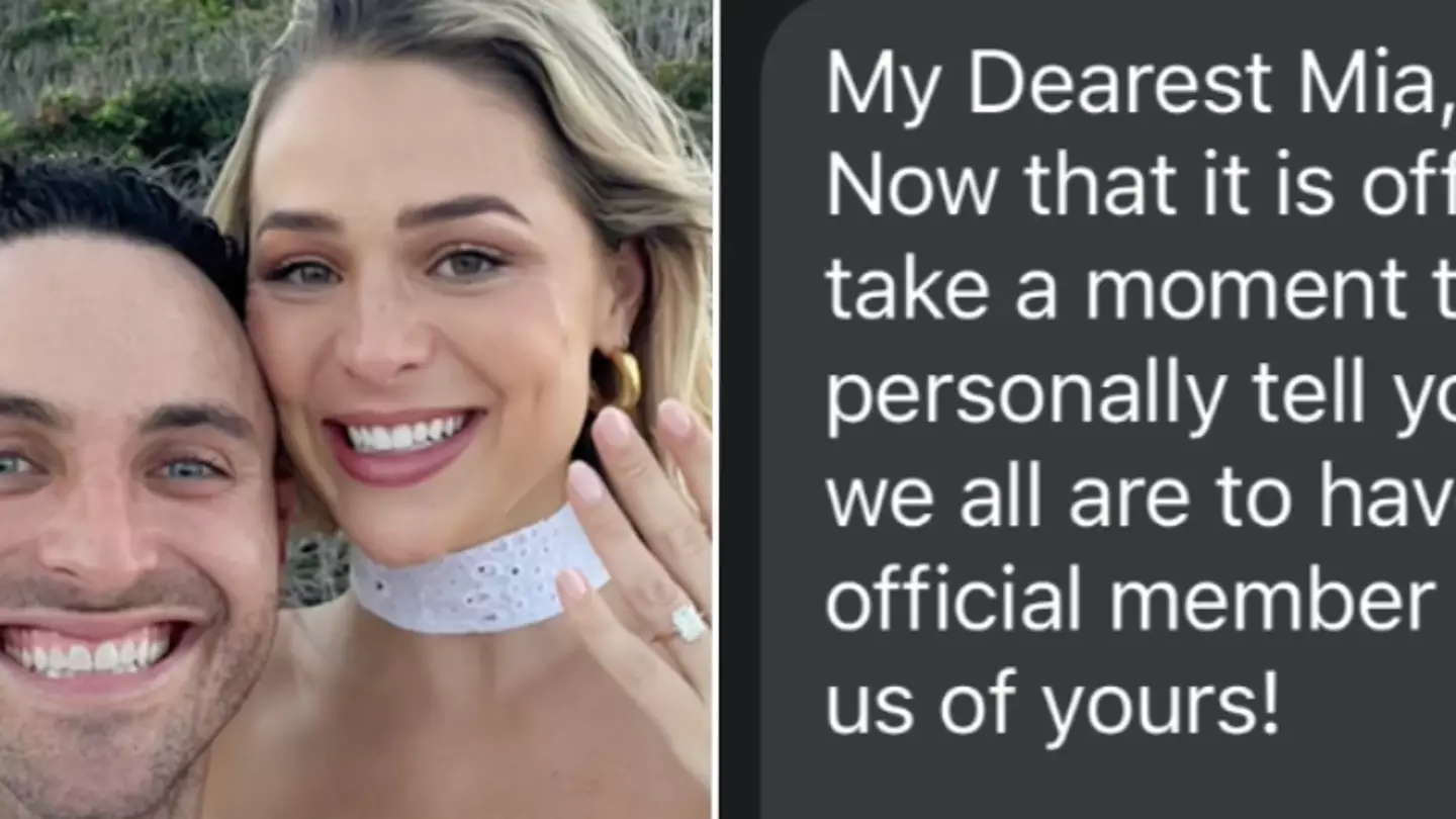 Woman reveals heartwarming text she received from father-in-law after boyfriend proposed and people are in tears