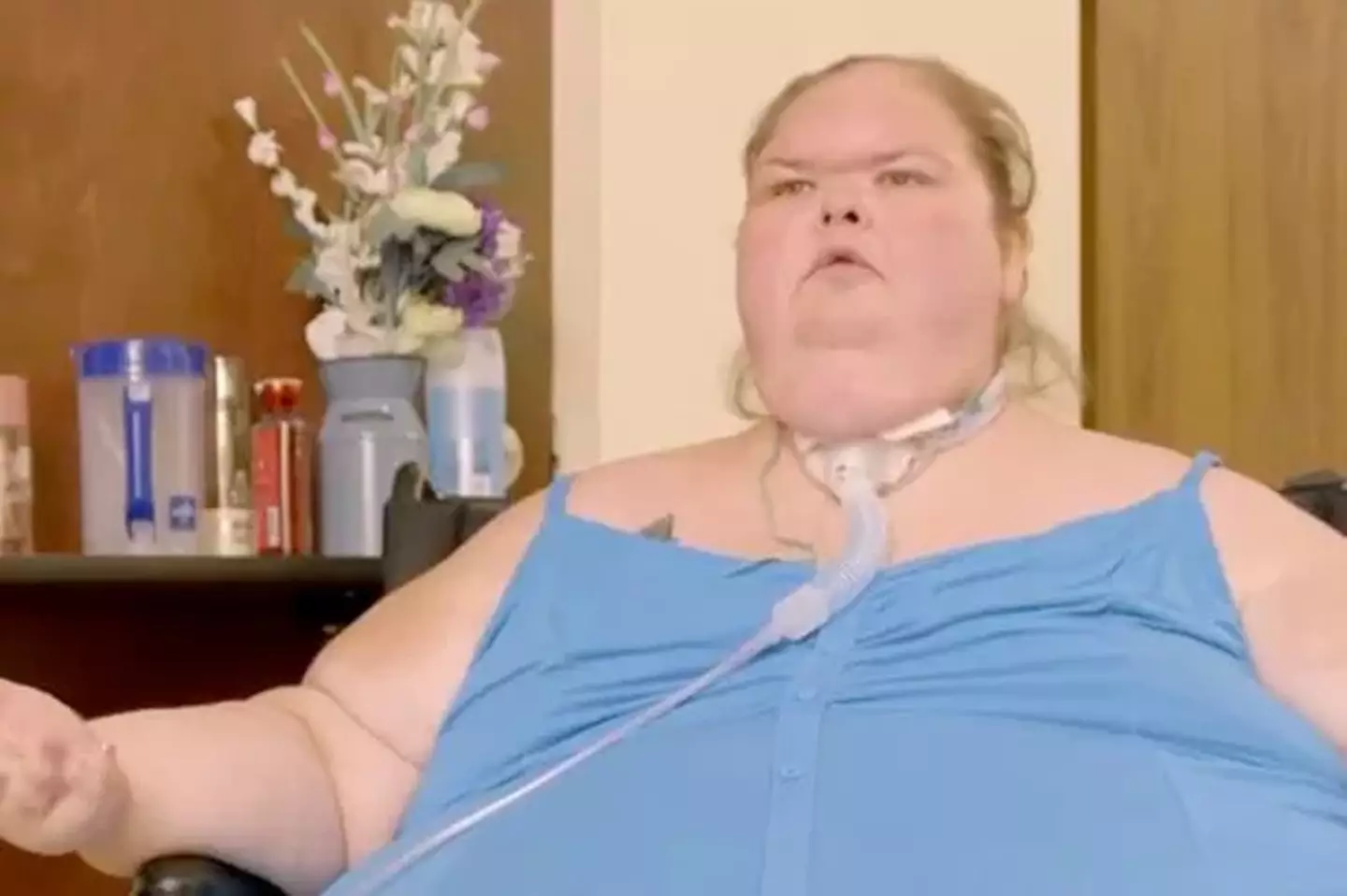 Tammy Slaton 'hit rock bottom' in 2021 after suffering a 'near-death experience' (TLC)