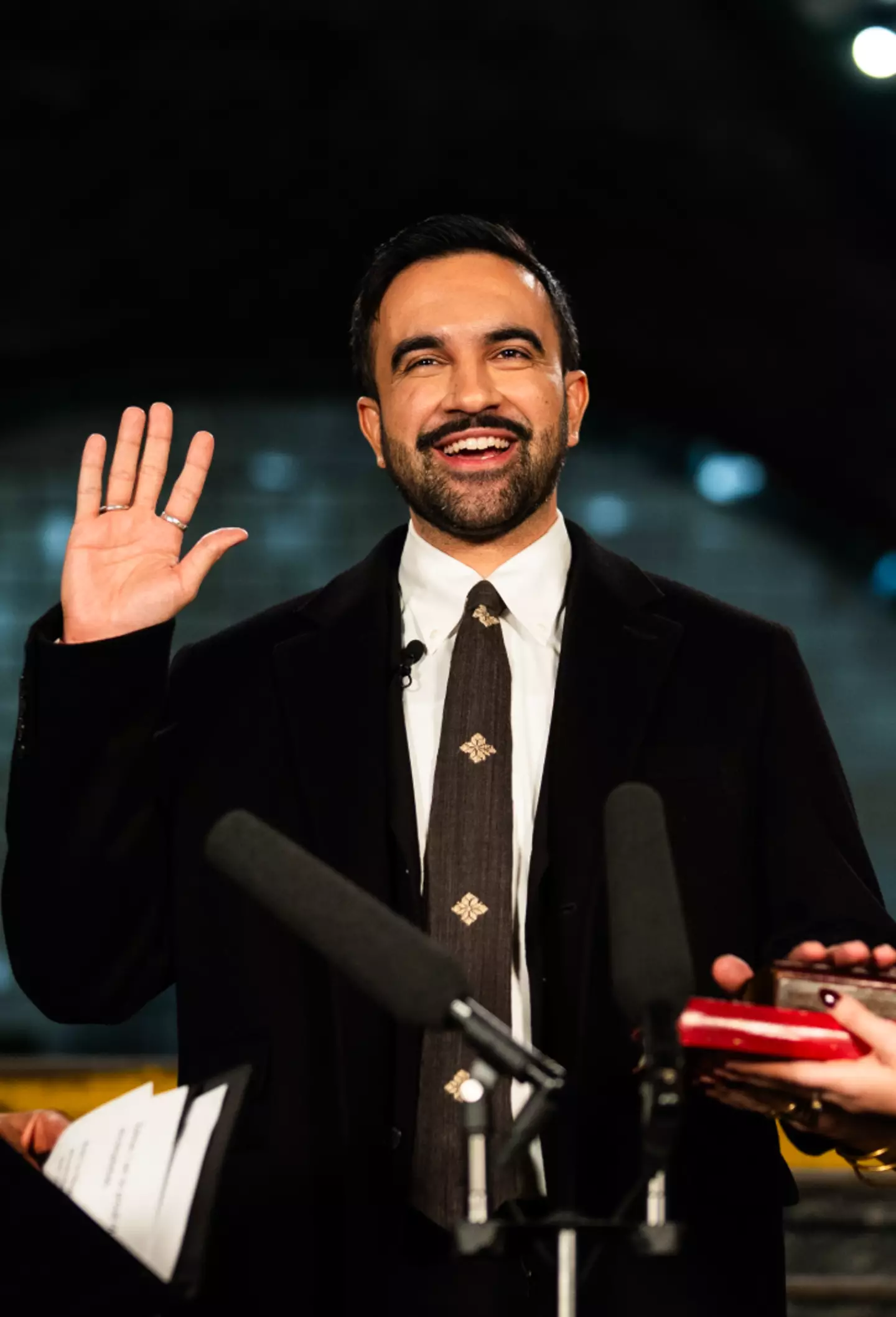 Zohran Mamdani was sworn in as the mayor of New York on New Year's Day (Amir Hamja-Pool/Getty Images)