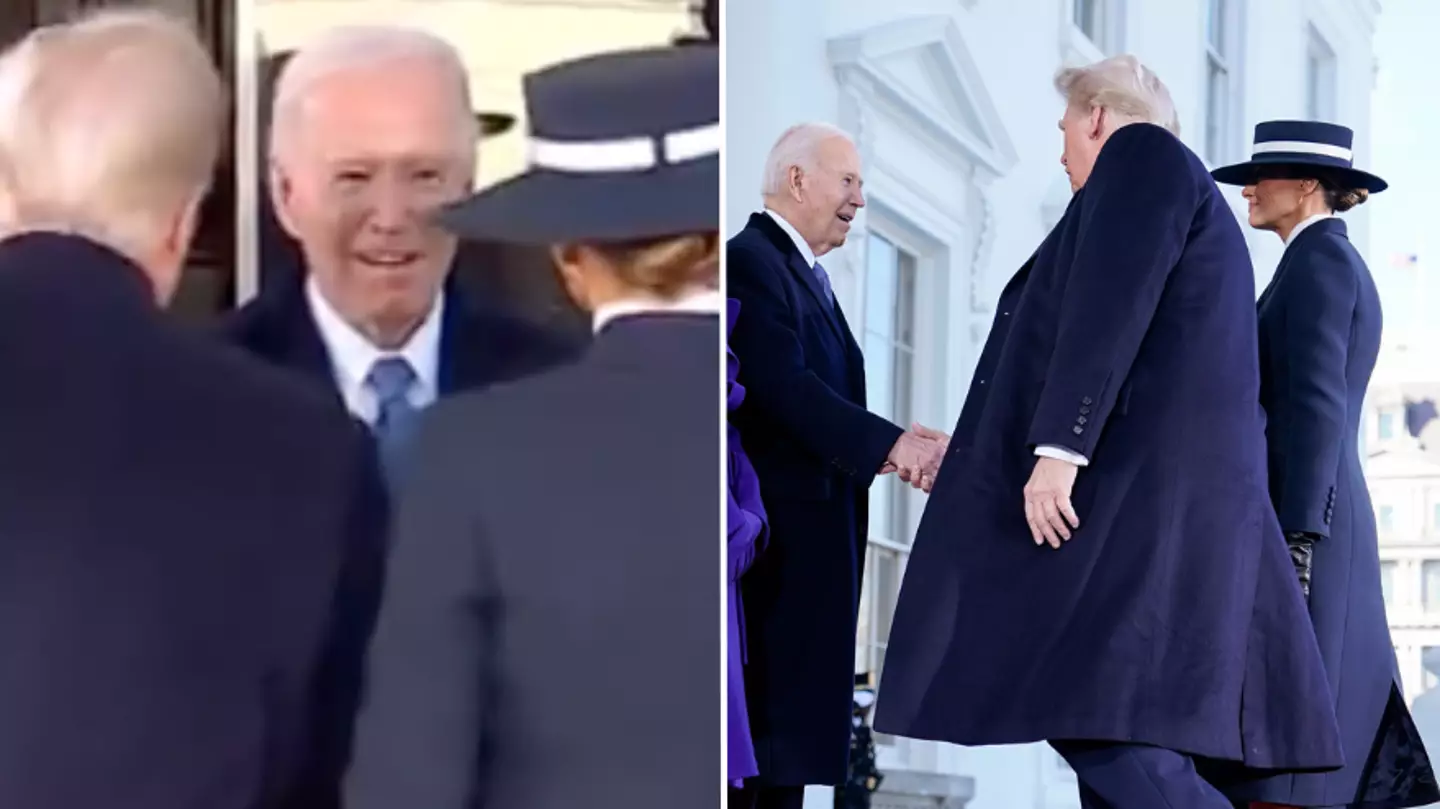 Two words Joe Biden uttered to Donald Trump as he and Melania are welcomed into the White House