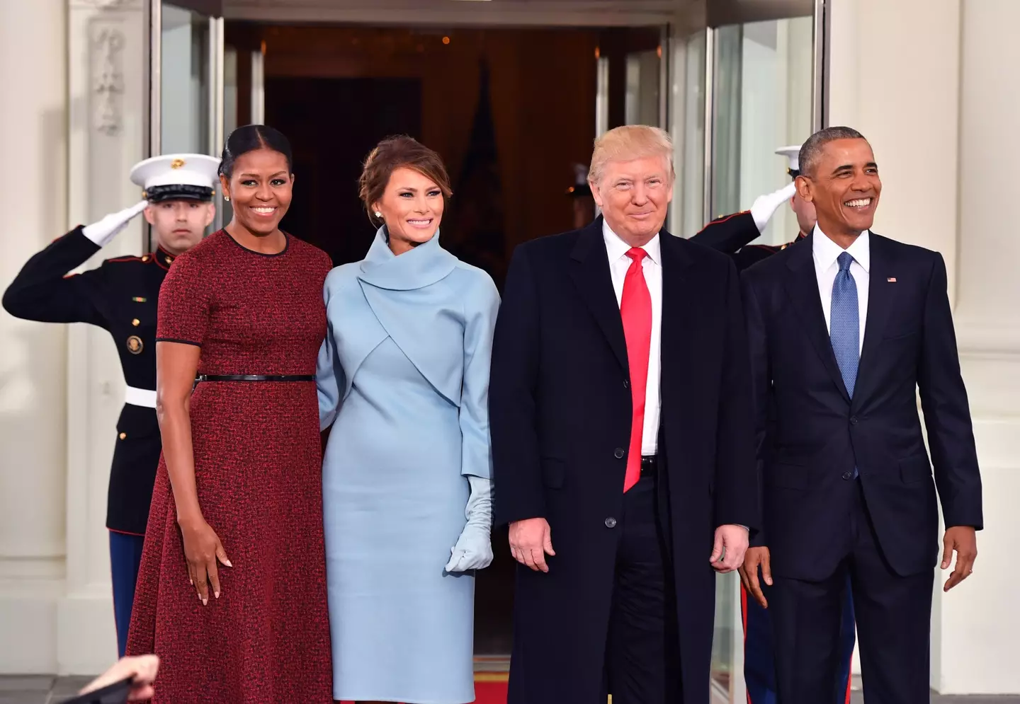 Michelle Obama previously opened up about her White House transition with Melania Trump (Kevin Dietsch-Pool/Getty Images)